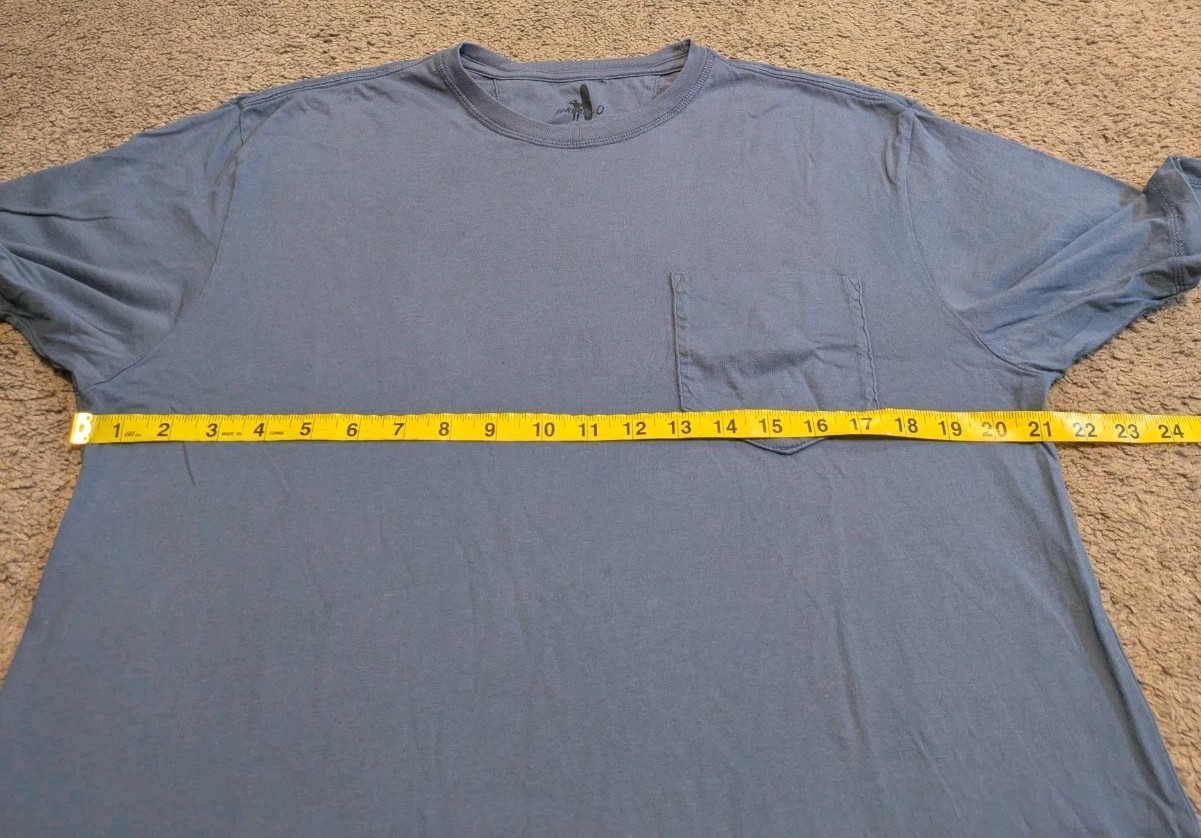johnnie-o Eagle Oaks Golf & Country Club Tyler Blue Cotton T-Shirt JMST2200 Mens