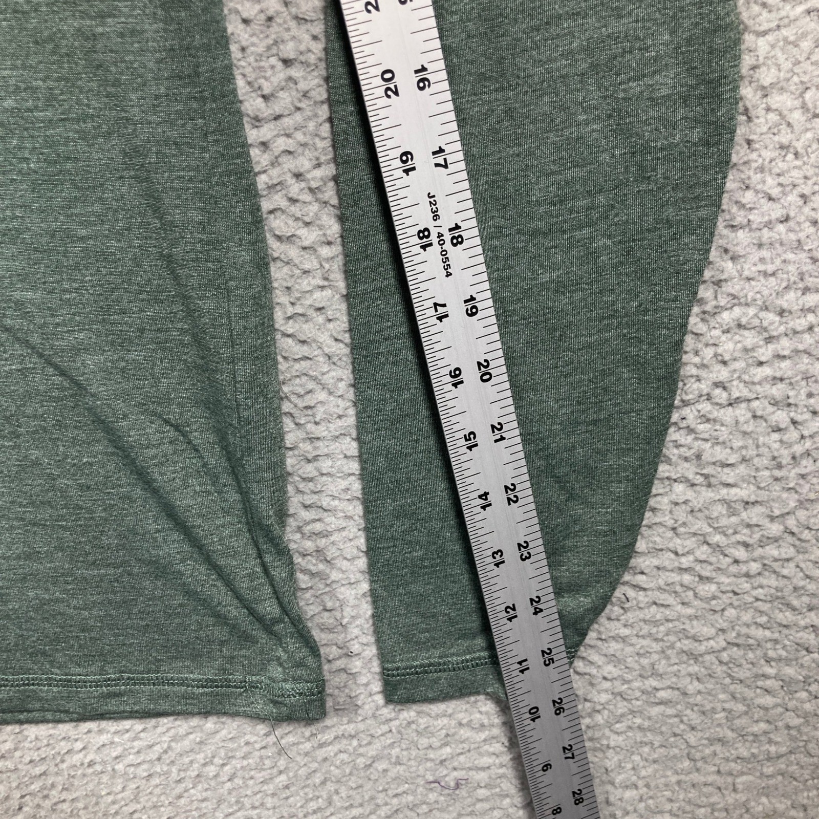 Lucky Brand Henley Shirt Mens Medium Green Long Sleeve Tencel Blend Heathered