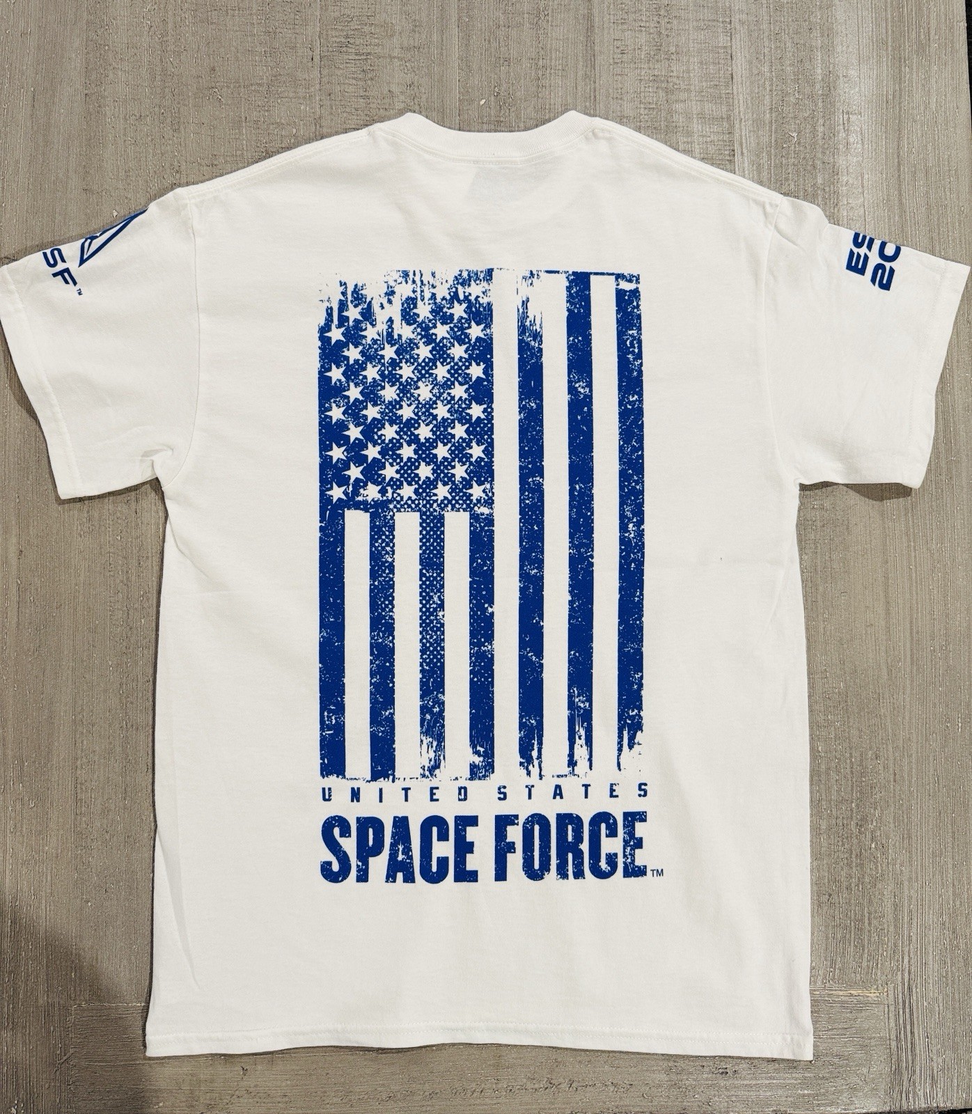 United States Space Force USSF “ALWAYS ABOVE” White T-Shirt -Size XL – NWT