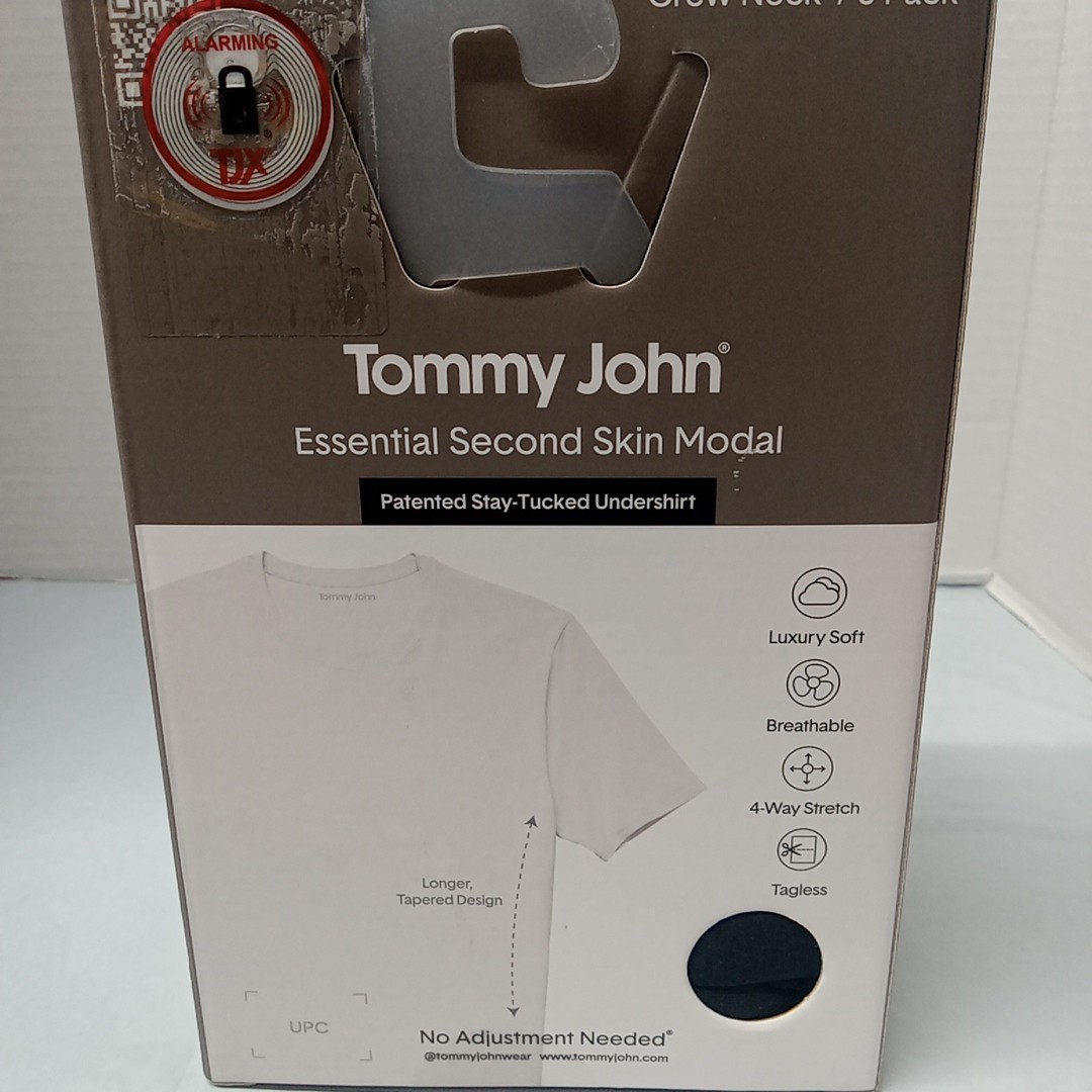 Tommy John Second Skin Crew Neck Undershirt Multicolors Men’s Size L Soft 3 Pack