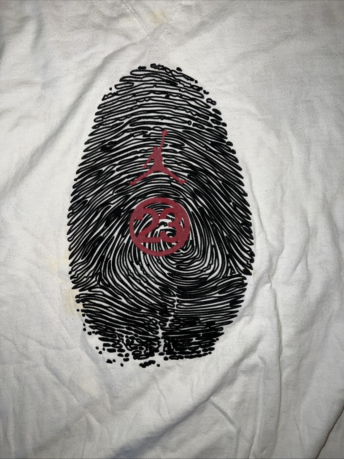 Vintage Air Jordan Thumb Print T-Shirt Basketball Print size XXXL 3x Brand