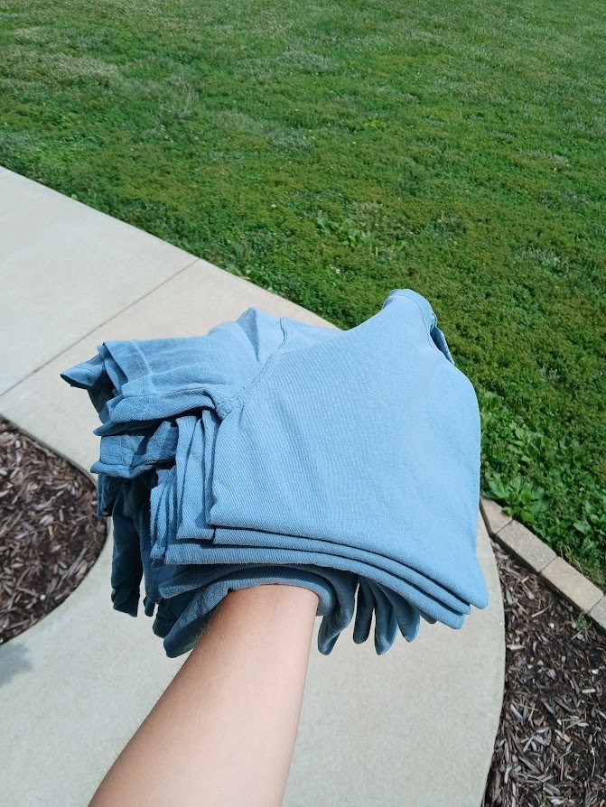 Comfort Colors Blank T-Shirt Ice Blue – 10 SHIRTS – VARIOUS SIZES – S, M, L, XL