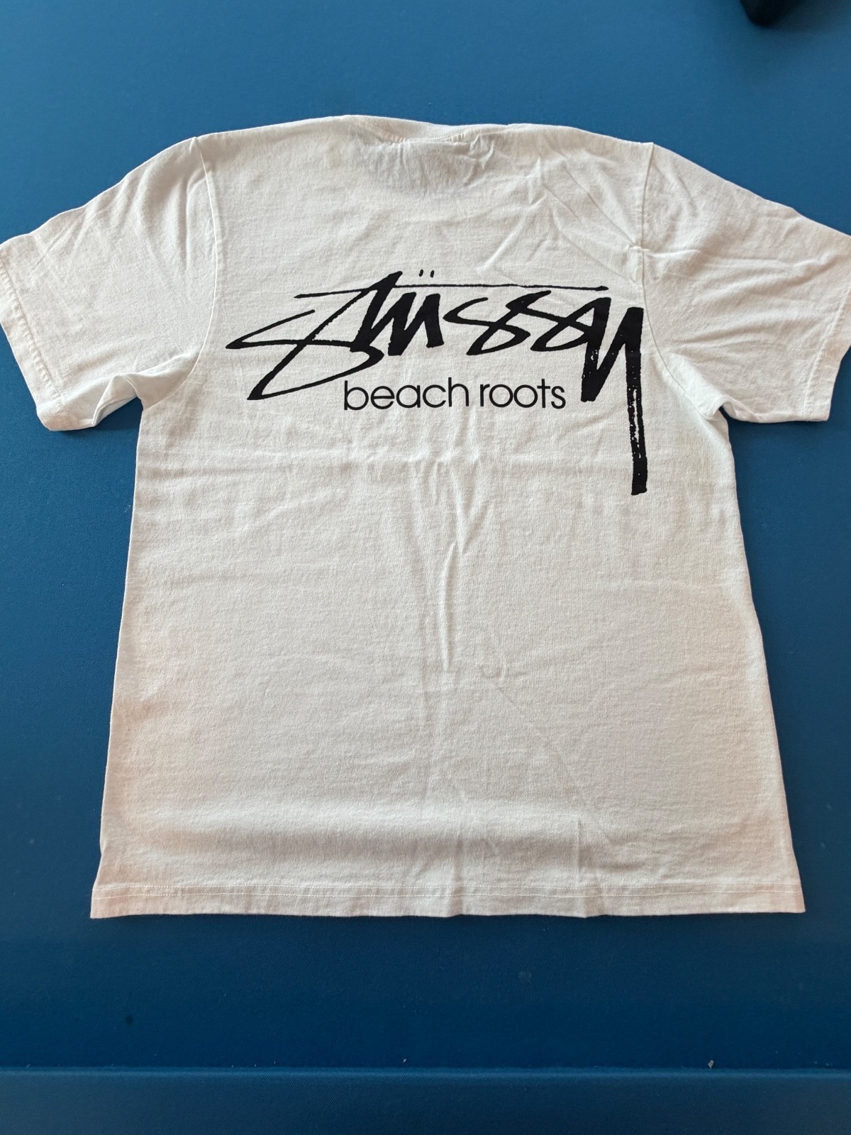 Stussy Beach Roots White Cotton T-Shirt Size S – NWOT