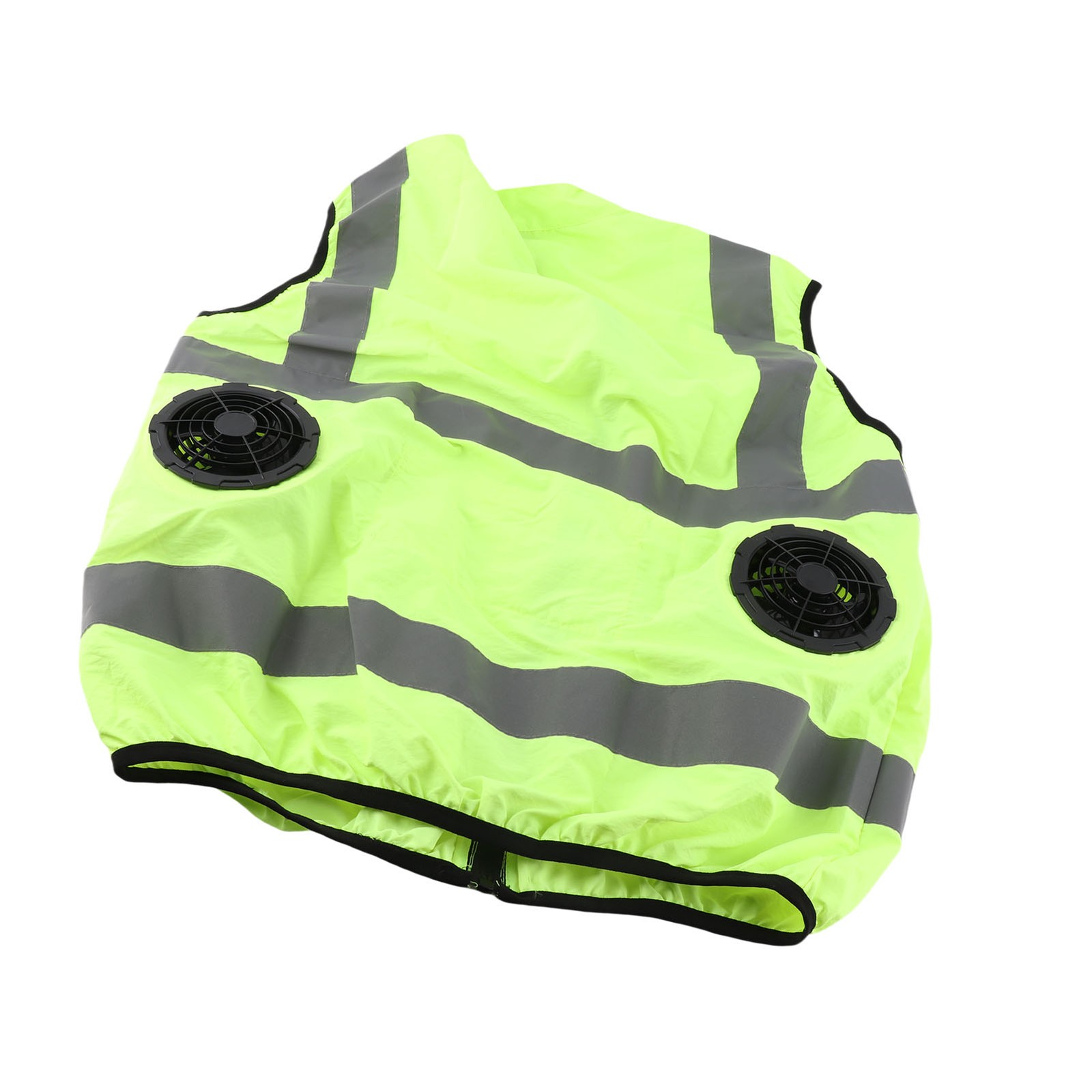 Cool Vest Summer Cooling Fan Waistcoat Air Conditioned Reflective Stripe