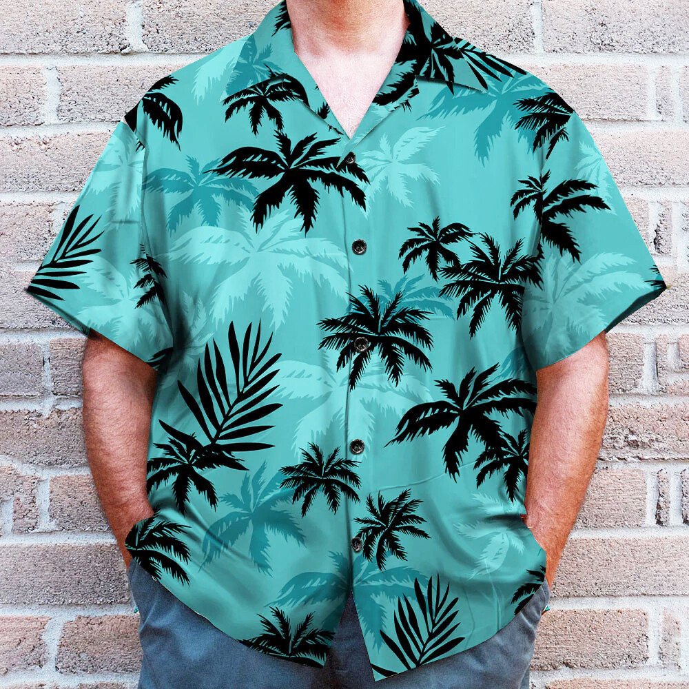 Mens Hawaiian Shirts Casual Button Down Floral Beach Aloha Summer Holiday Shirt