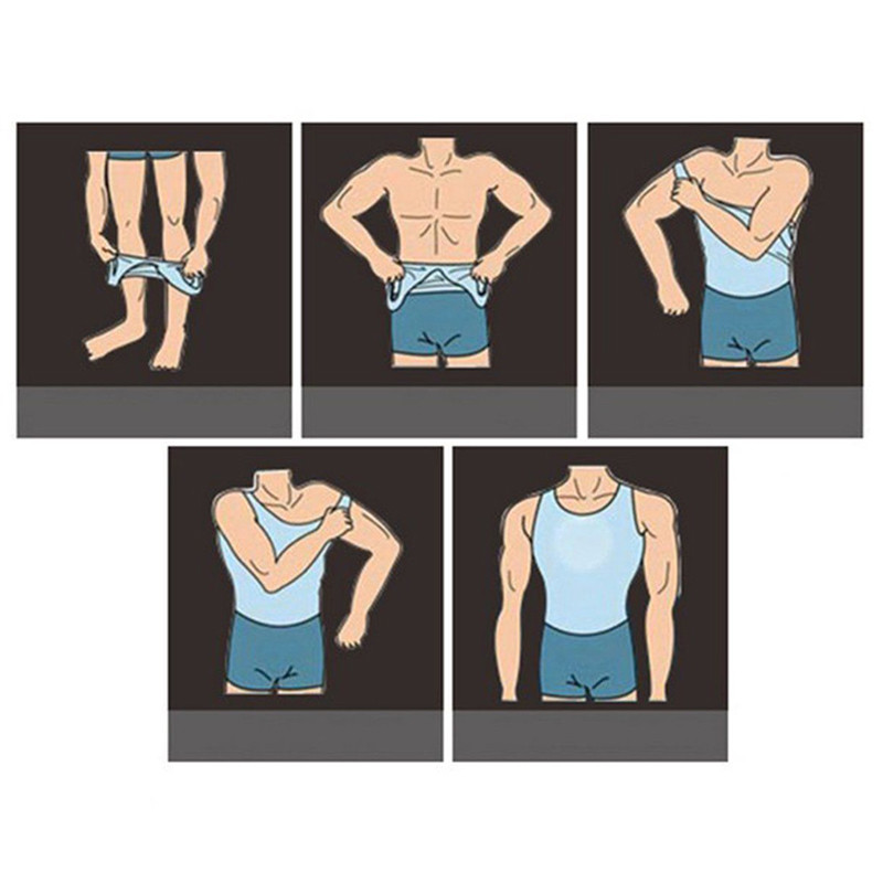 Men’s Compression Shirt to Hide Gynecomastia Moobs Slimming Body Shaper Vest Top
