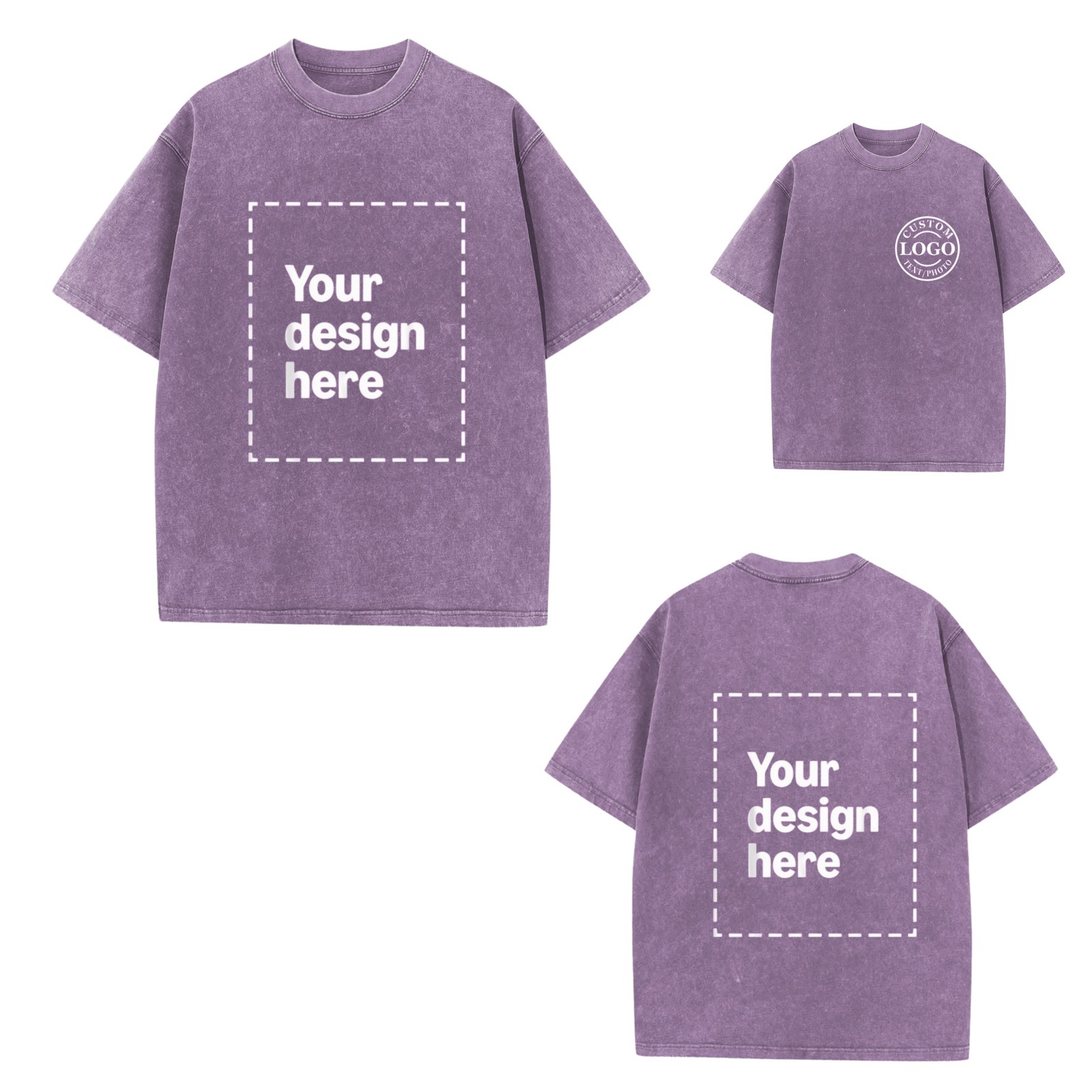 Custom Dog Mom Pet Parent T‑Shirt Partial/Double Sided Daily Casual Tee