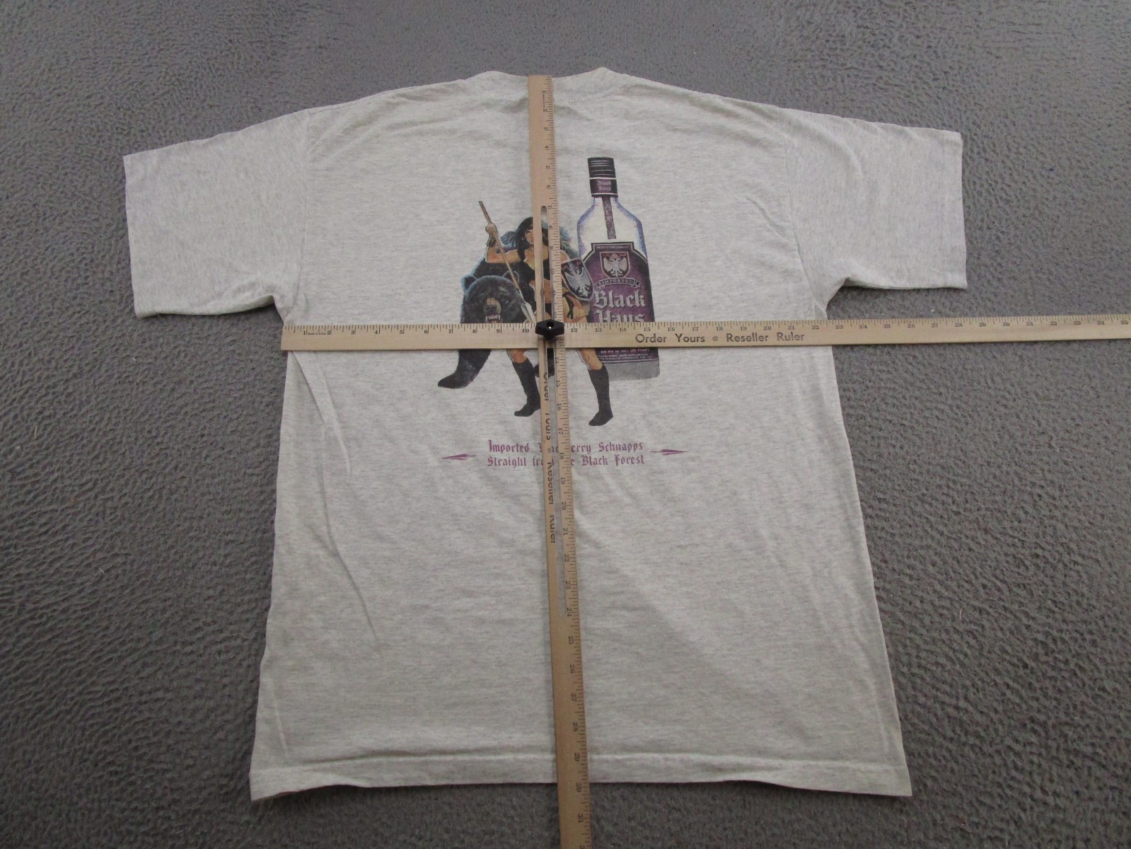 Vintage Black Haus Shirt Mens XL Schnapps Drinking Graphic Promo Tee 90s Read