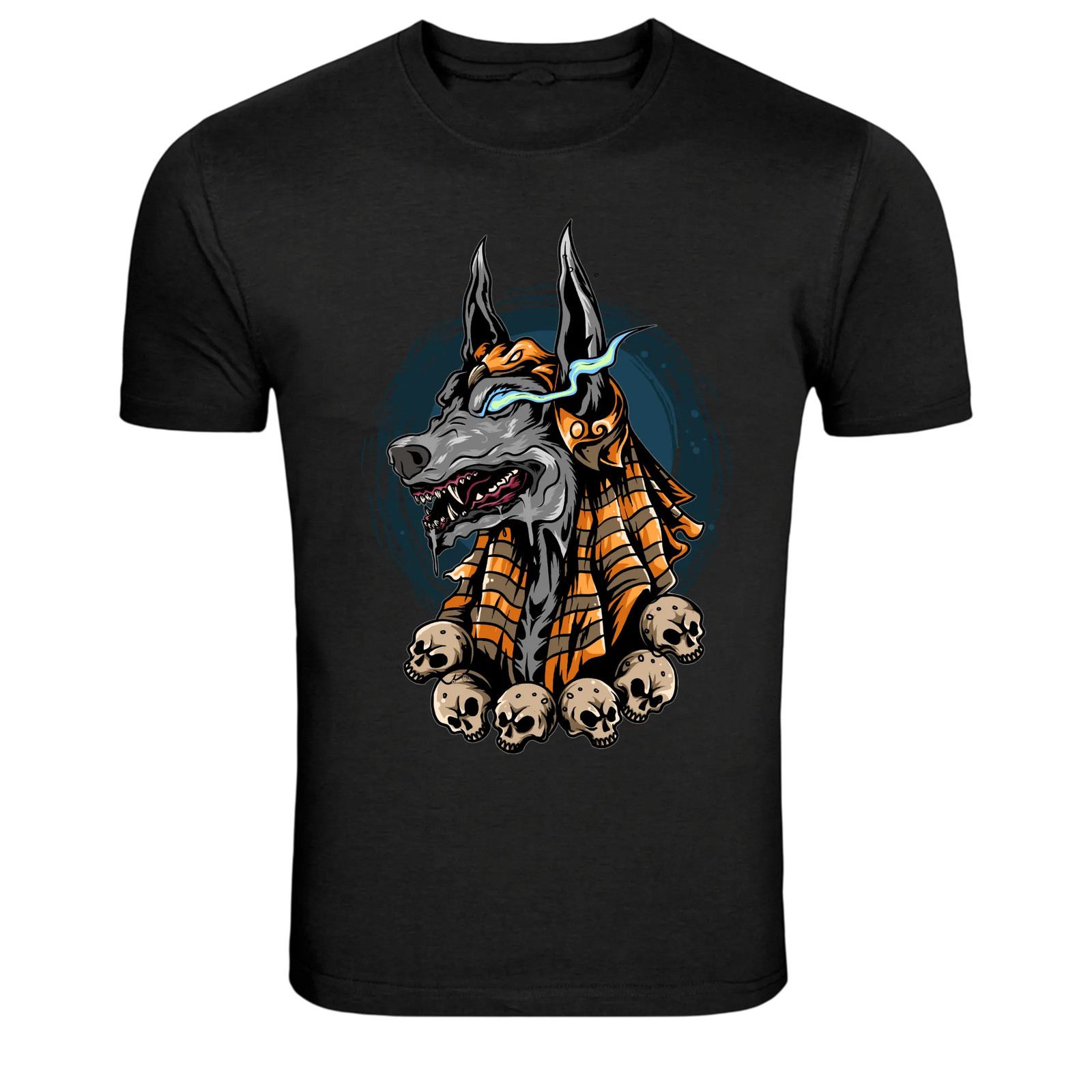 Anubis Egyptian God Skull Warrior Graphic T-Shirt
