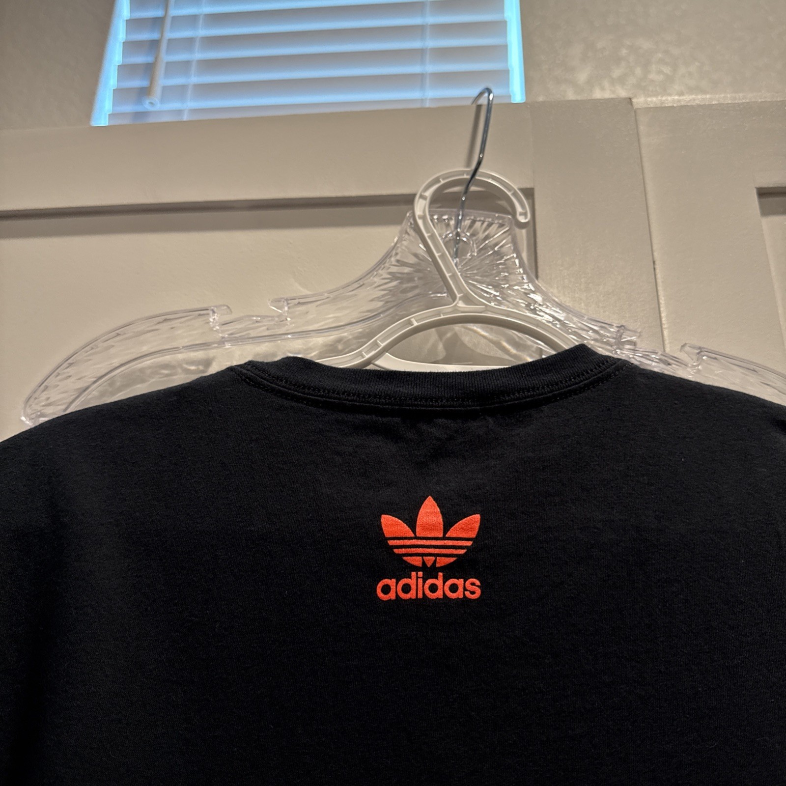 Mens ADIDAS Originals Black Logo Graphic Print Tee T Shirt Sz M