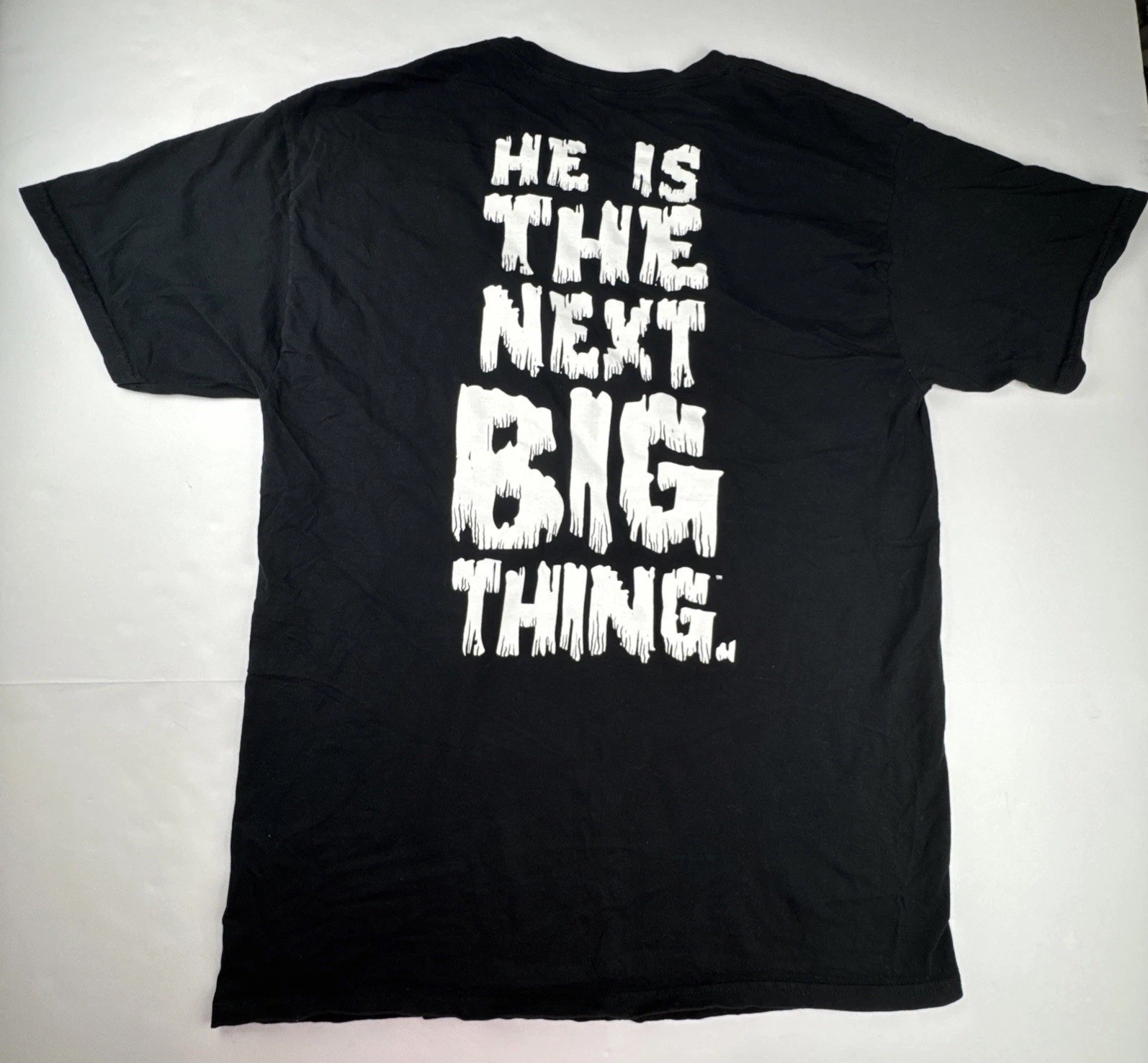 WWE Mens Brock Lesnar T-Shirt Large Black Cotton Wrestling Next Big Thing Skull