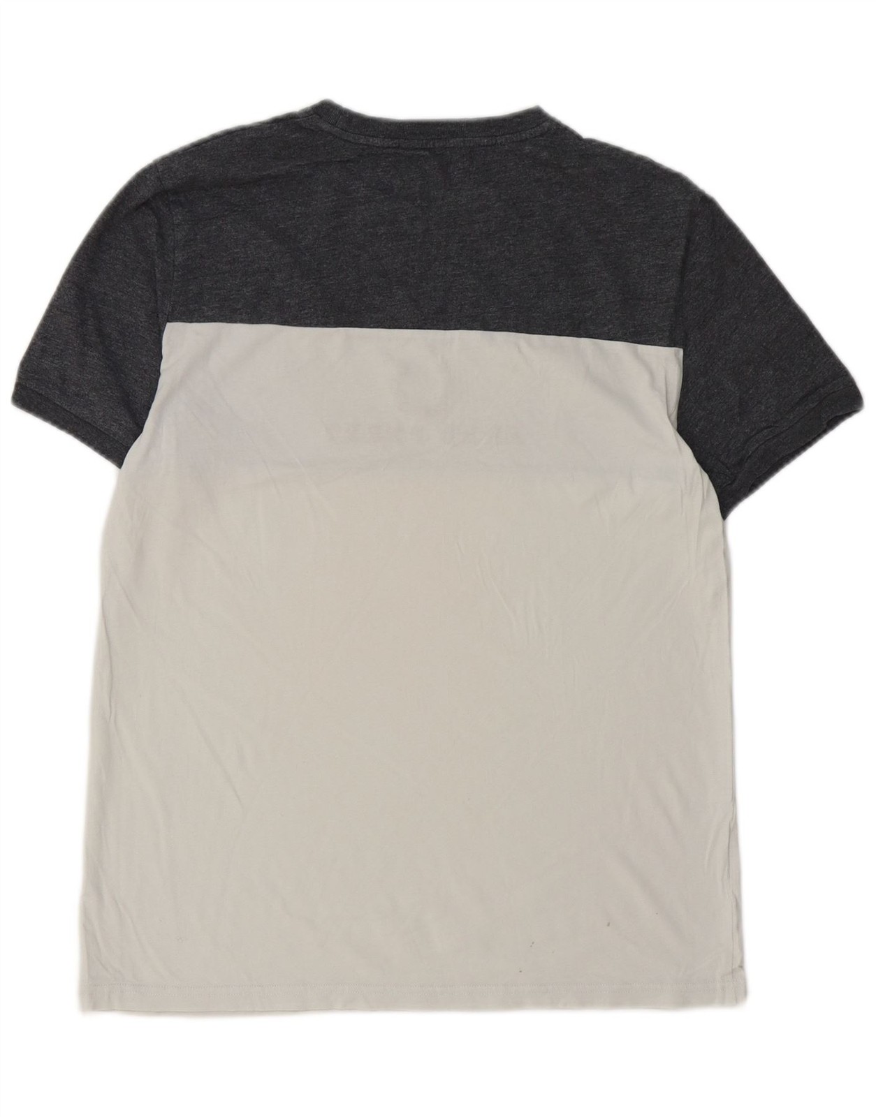 FRED PERRY Mens Graphic T-Shirt Top Medium White Colourblock DR28