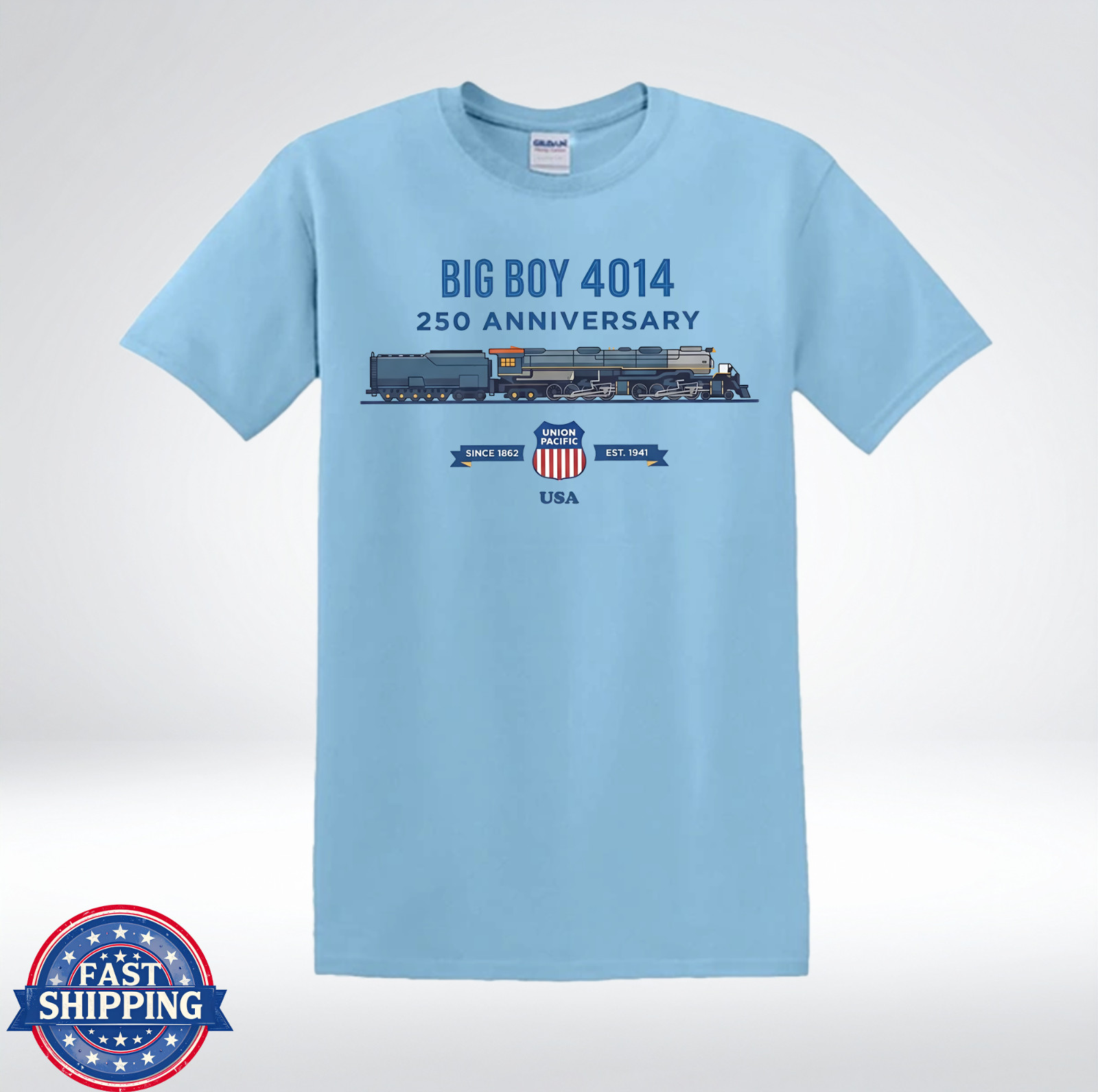 Big Boy 4014 Vintage Steam Engine Train Lover T-Shirt