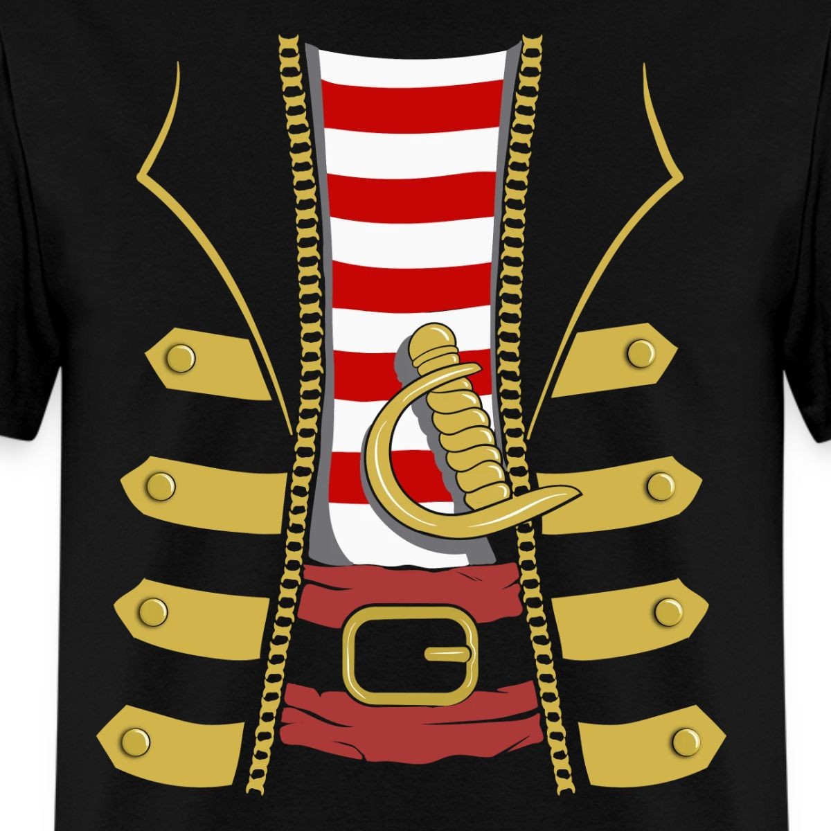 Pirate Captain Costume / Halloween Costume Men’s T-Shirt