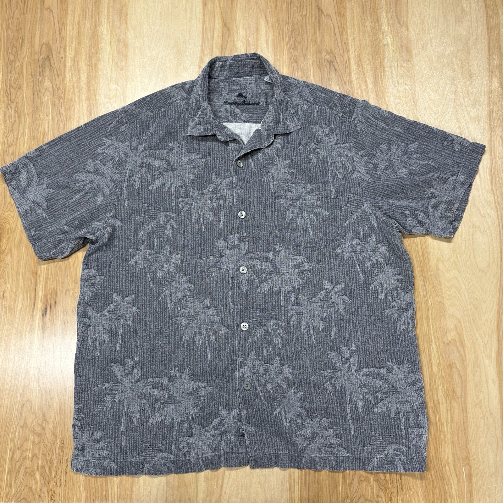Tommy Bahama Grey Palmtree Shirt