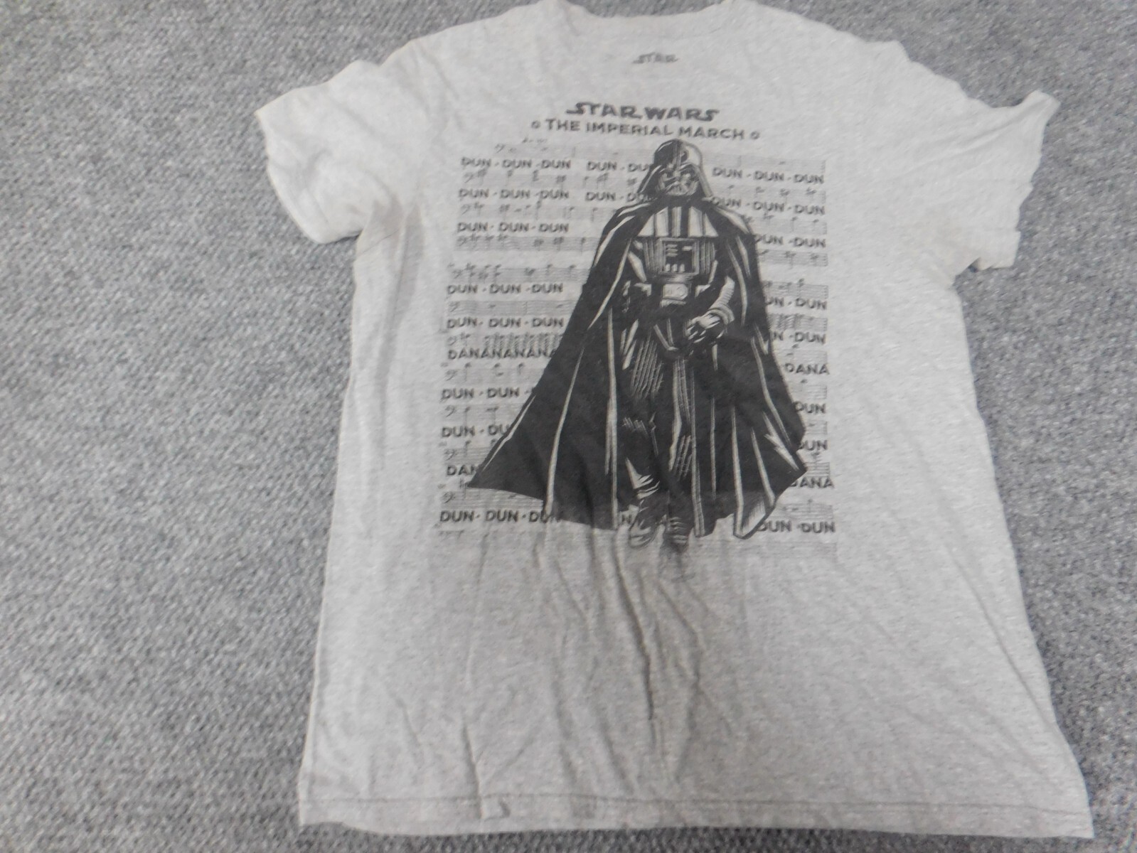 Star Wars Mens Shirt Medium Gray Darth Vador