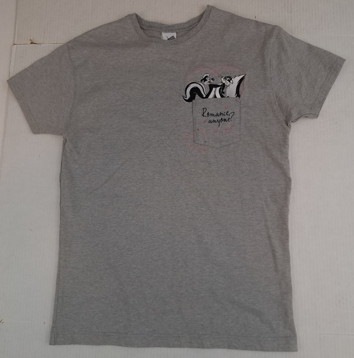 Vintage Pepe Le Pew & Penelope Pussycat True Romance Printed T-Shirt 2001 Small