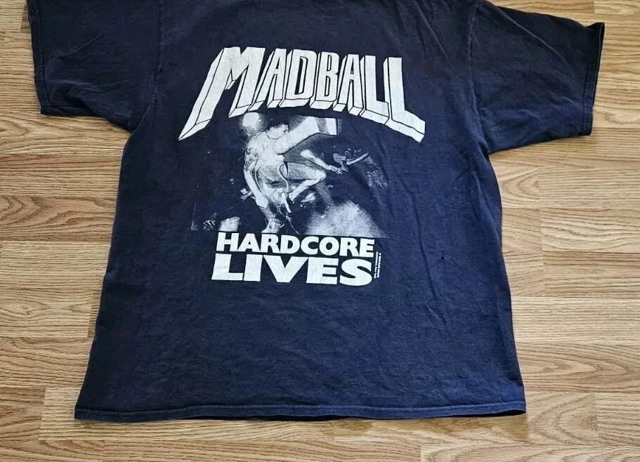 Vintage 90s 1996 Madball New York City T Shirt NZ124 FREE SHIPPING