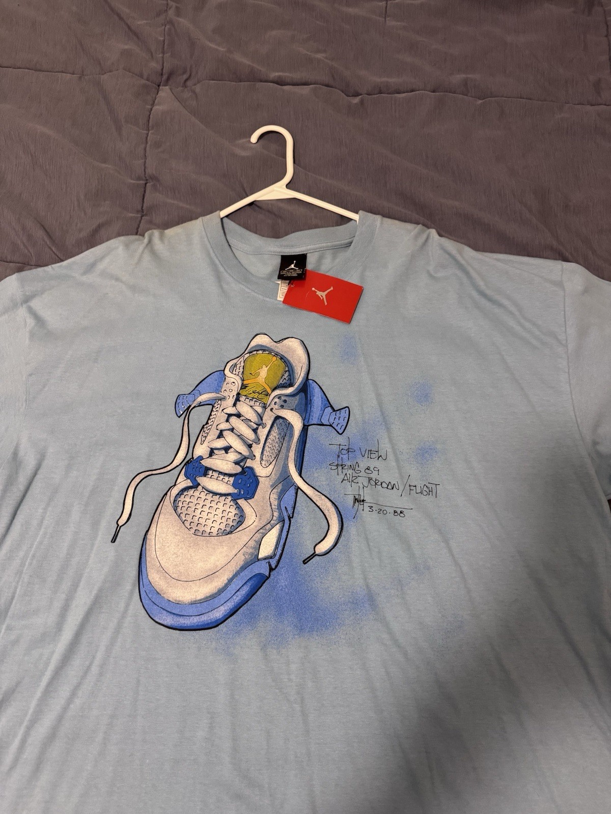 Jordan Men’s Blue Jumpman Air Jordan Graphic Tee Short Sleeve Crew 3XL