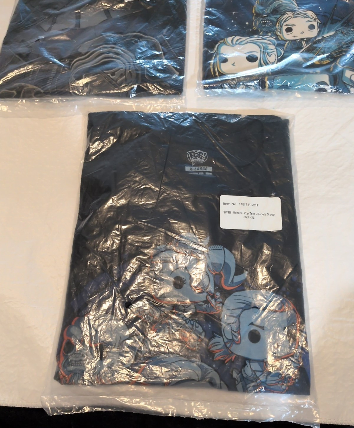 Lot 3 Funko Pop! Star Wars T-Shirt Men’s XL NEW, Unopened
