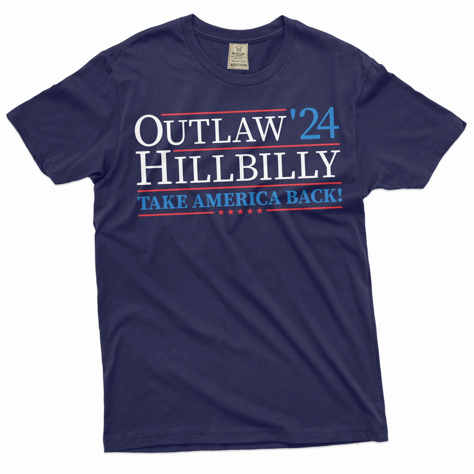 Men’s Trump 2024 T-shirt funny outlaw Hillbilly for president tee DJT trump tee