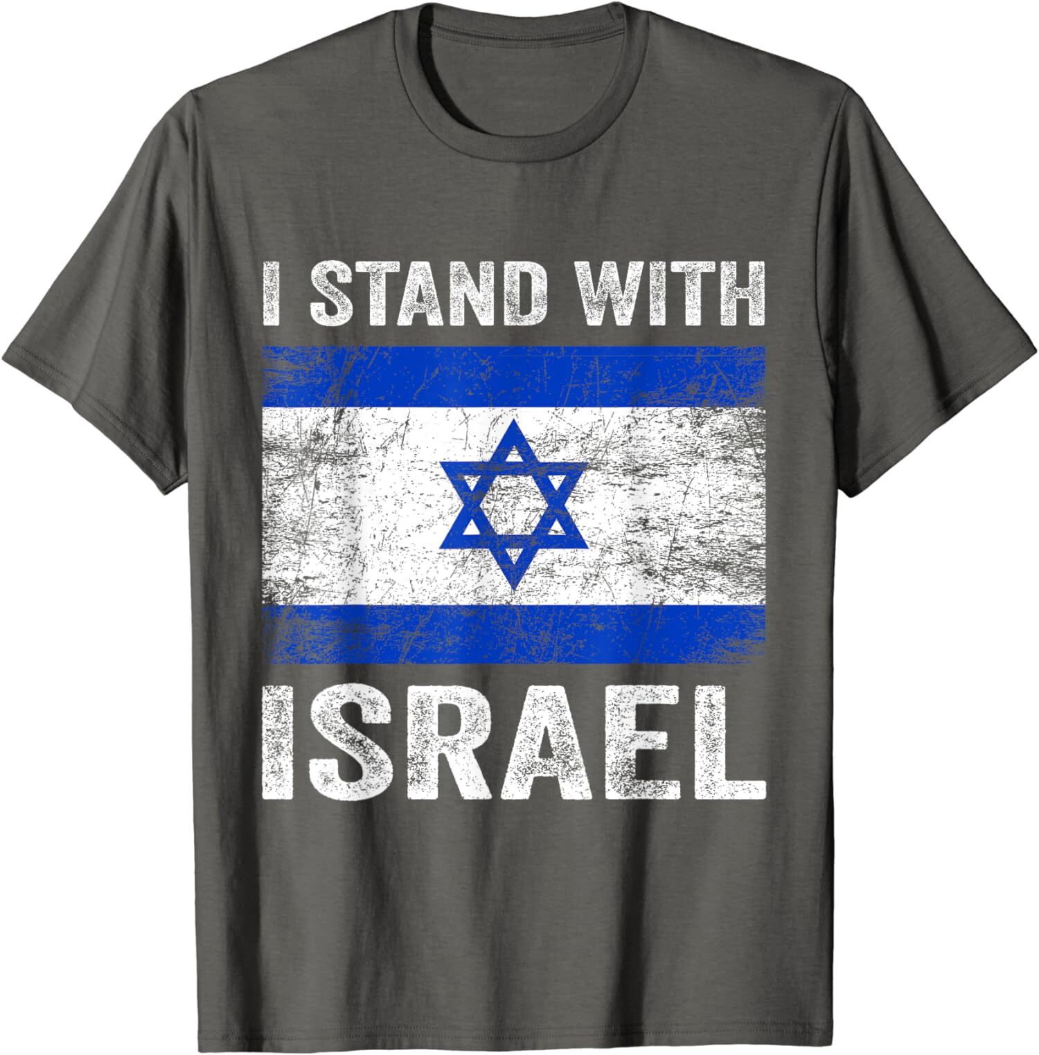 Support Israel I Stand With Israel Israeli Flag Unisex T-Shirt