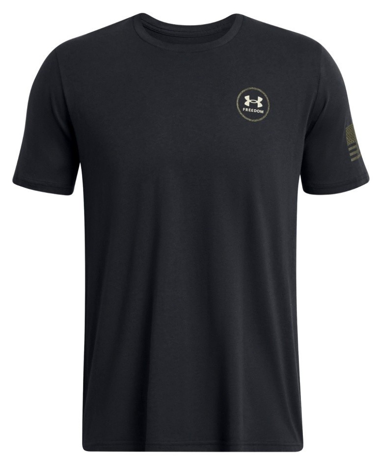 Under Armour 1382996 UA Men’s 3XL Freedom Mission Made Snake Black T-Shirt