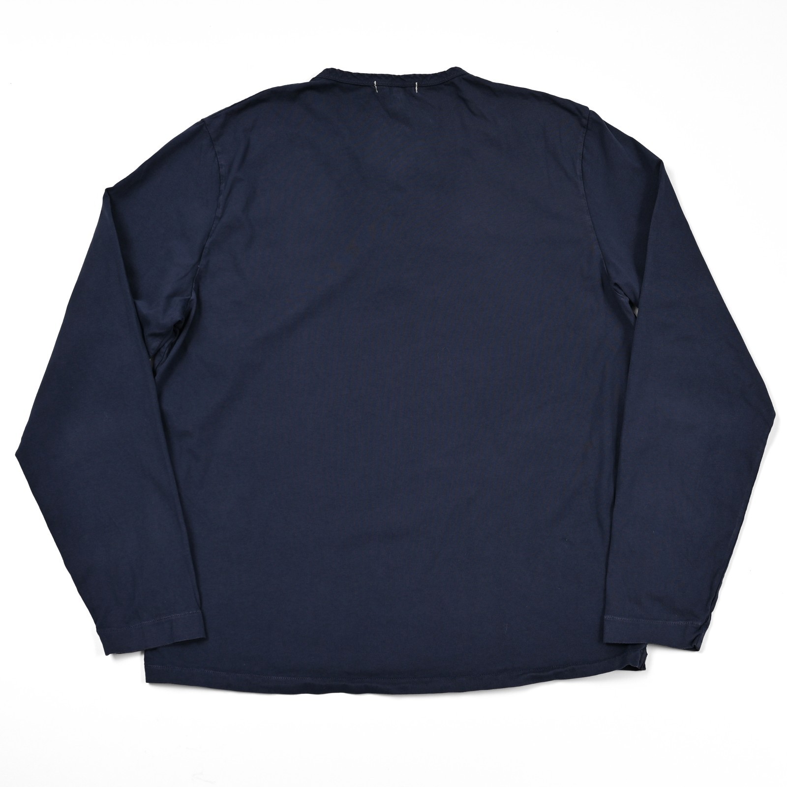Alex Mill Henley Shirt Men’s Large Blue 100% Cotton Long Sleeve Preppy 3 Button