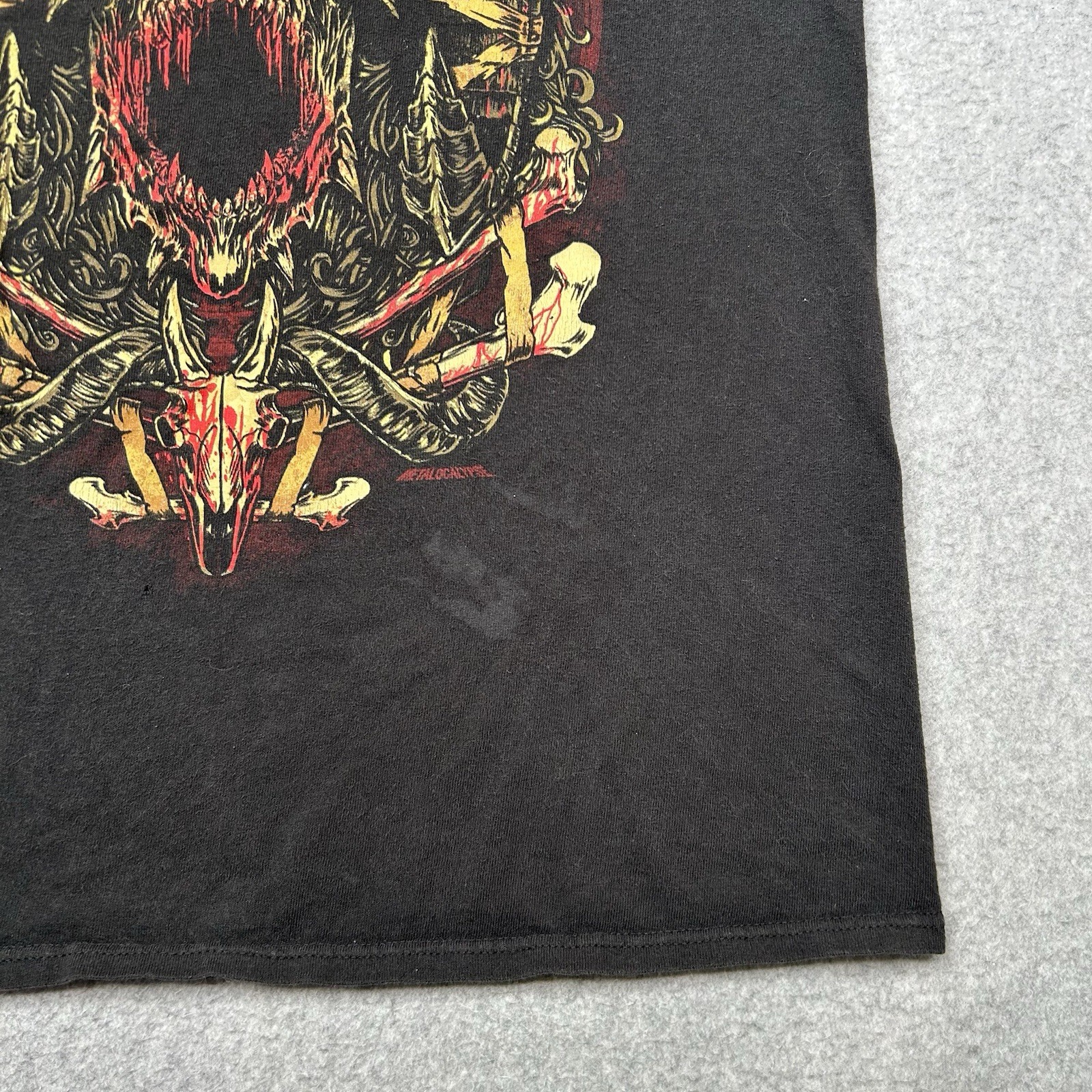 Vintage Dethklok Metalocalypse Tshirt Size Large Black World Tour Y2K