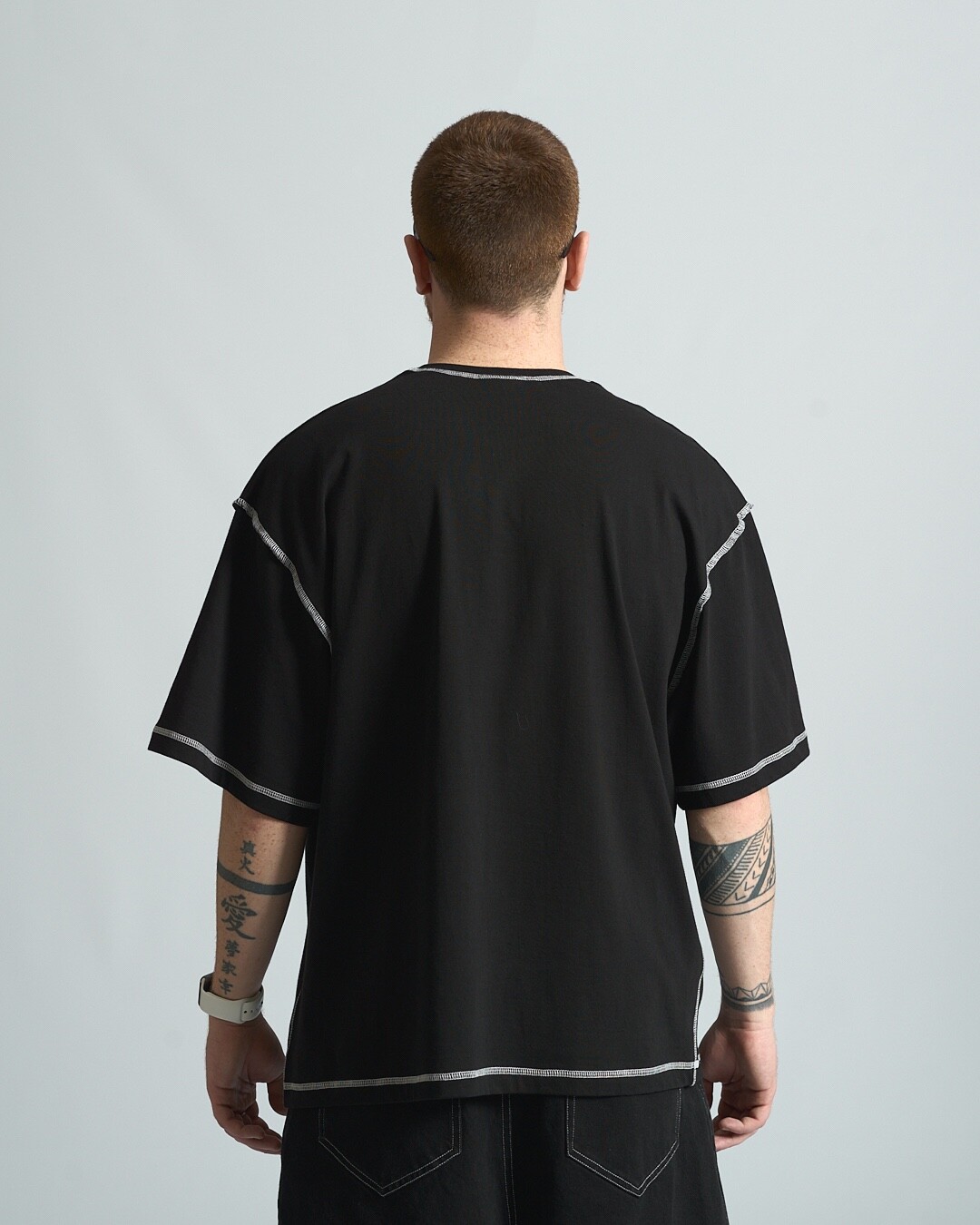 Oversized T-shirt OGONPUSHKA Chix black