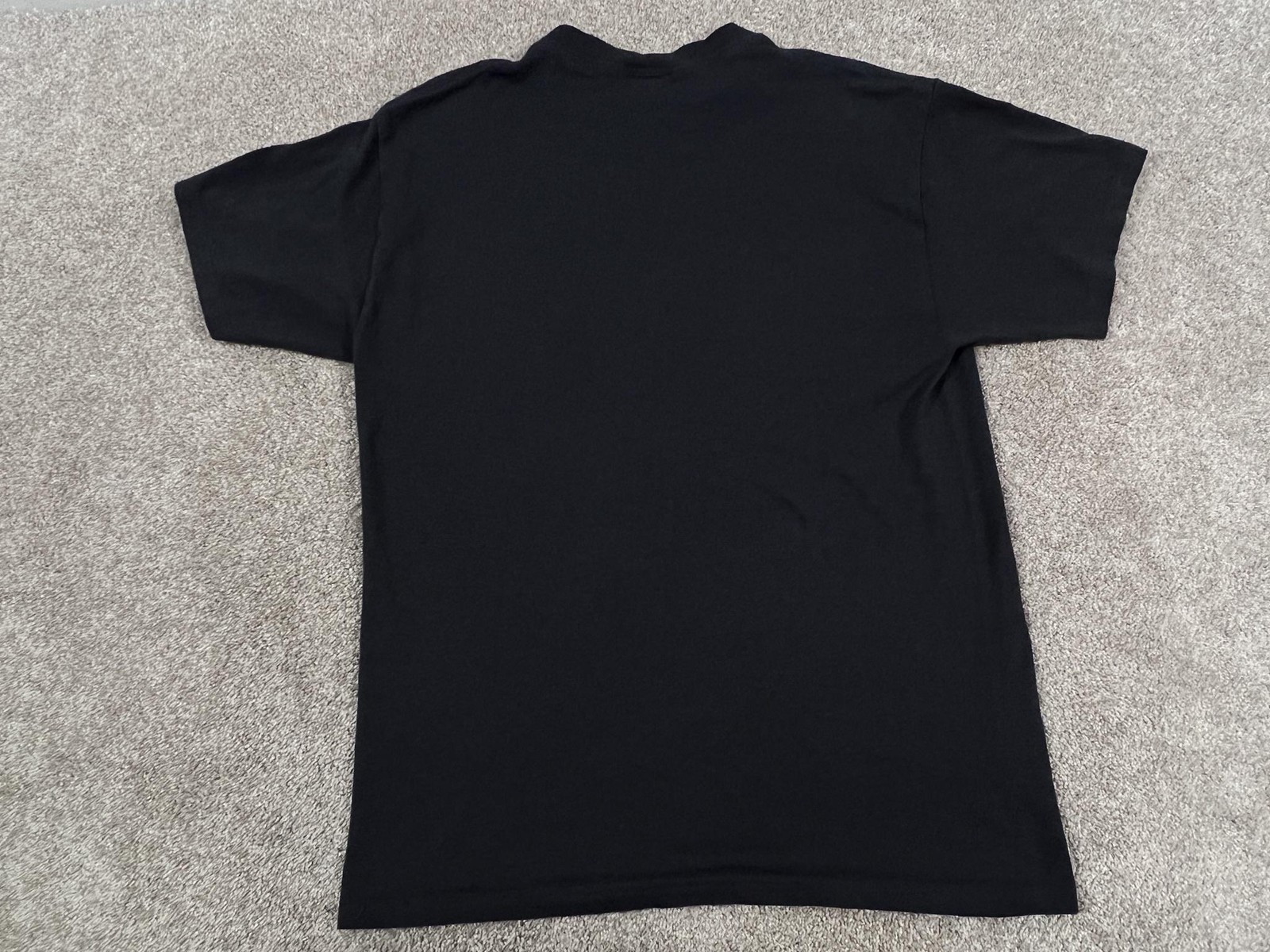 VINTAGE Soffe Shirt Mens Medium Black Blank 100% Cotton Basic Tee 90s