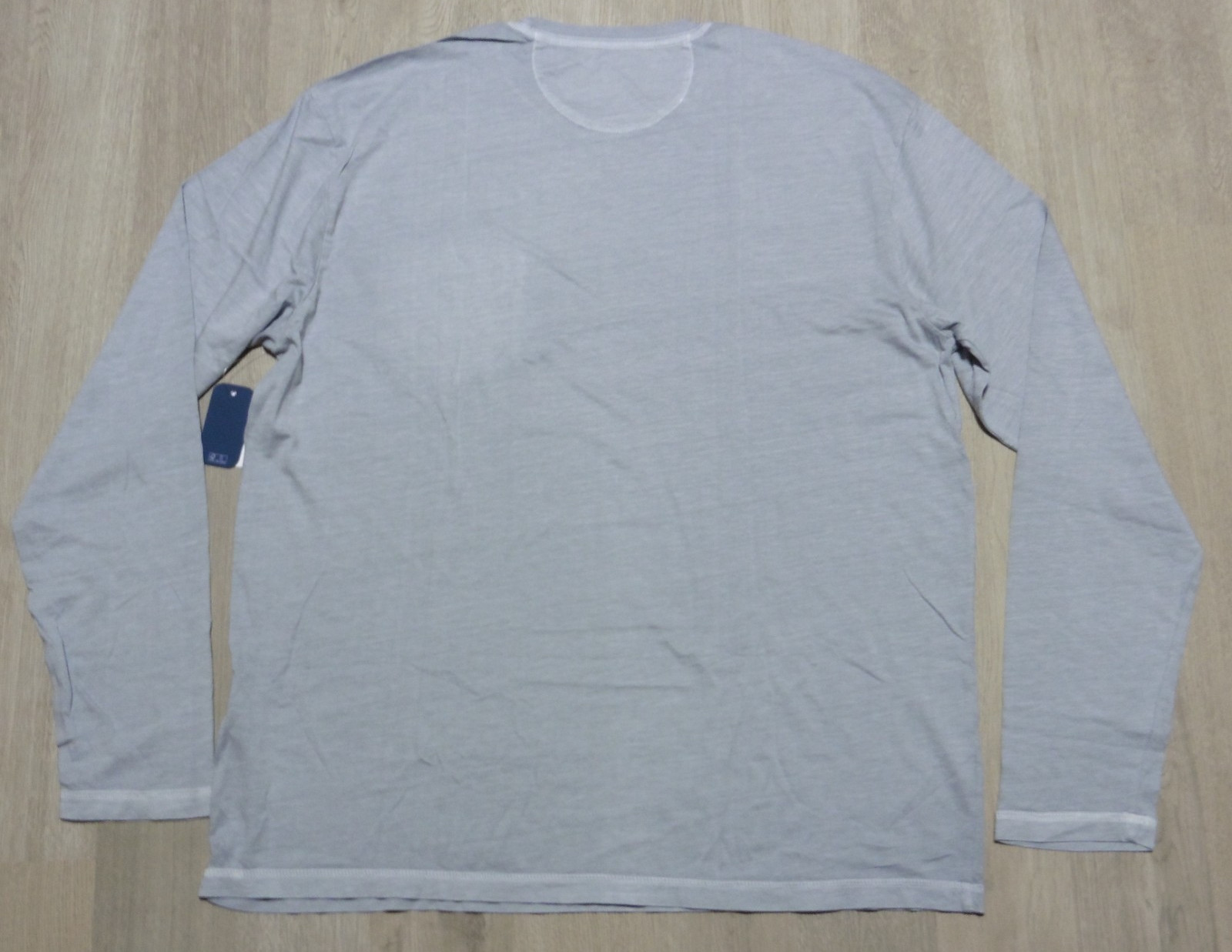 Johnnie-O Men’s Large Brennan Crewneck T-Shirt Steel Gray LS NWT