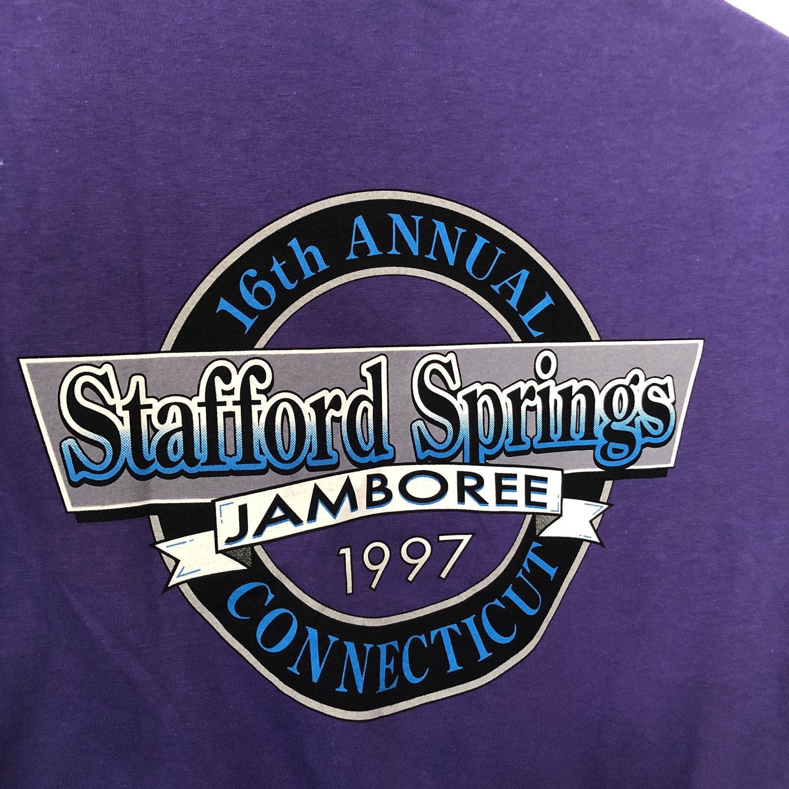 Stafford Springs CT Vintage 1997 Jamboree T Shirt Small Motor Speedway Beefy USA