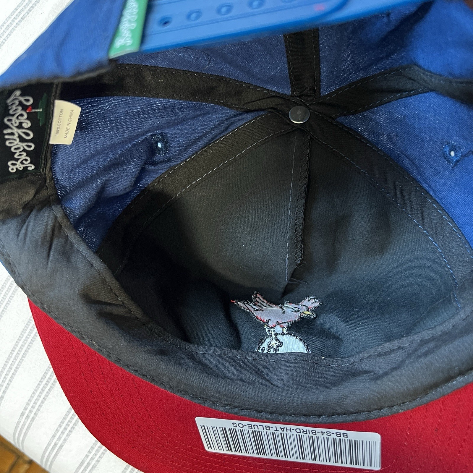 Bogey Boys by Macklemore S4 Bird Hat in Red and Blue