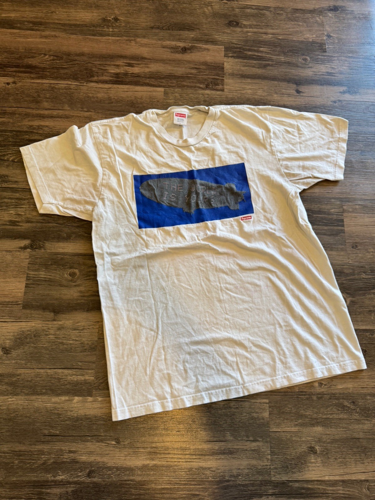 Supreme Scarface Blimp Tee The World Is Yours Shirt Men’s Large Made In USA