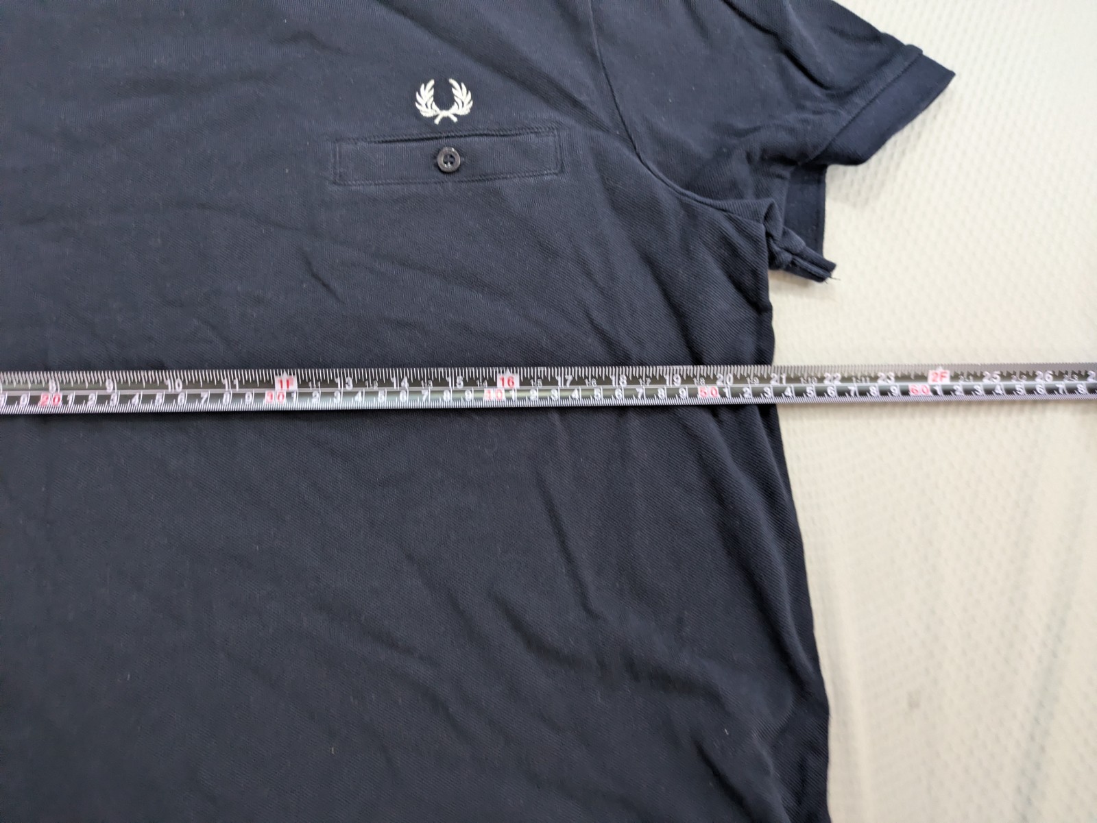 Fred Perry Mens Size L Short Sleeve Blue Pocket T-Shirt Crewneck