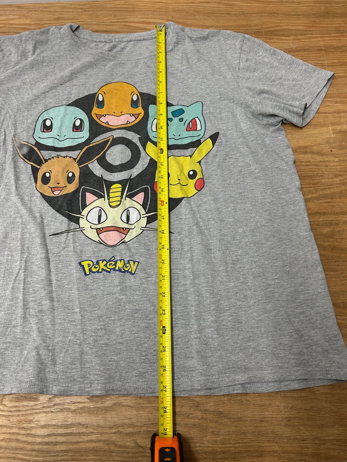 Pokemon Pikachu Squirtle Charmander Bulbasaur Eevee Meowth Poke Ball Shirt 2XL?