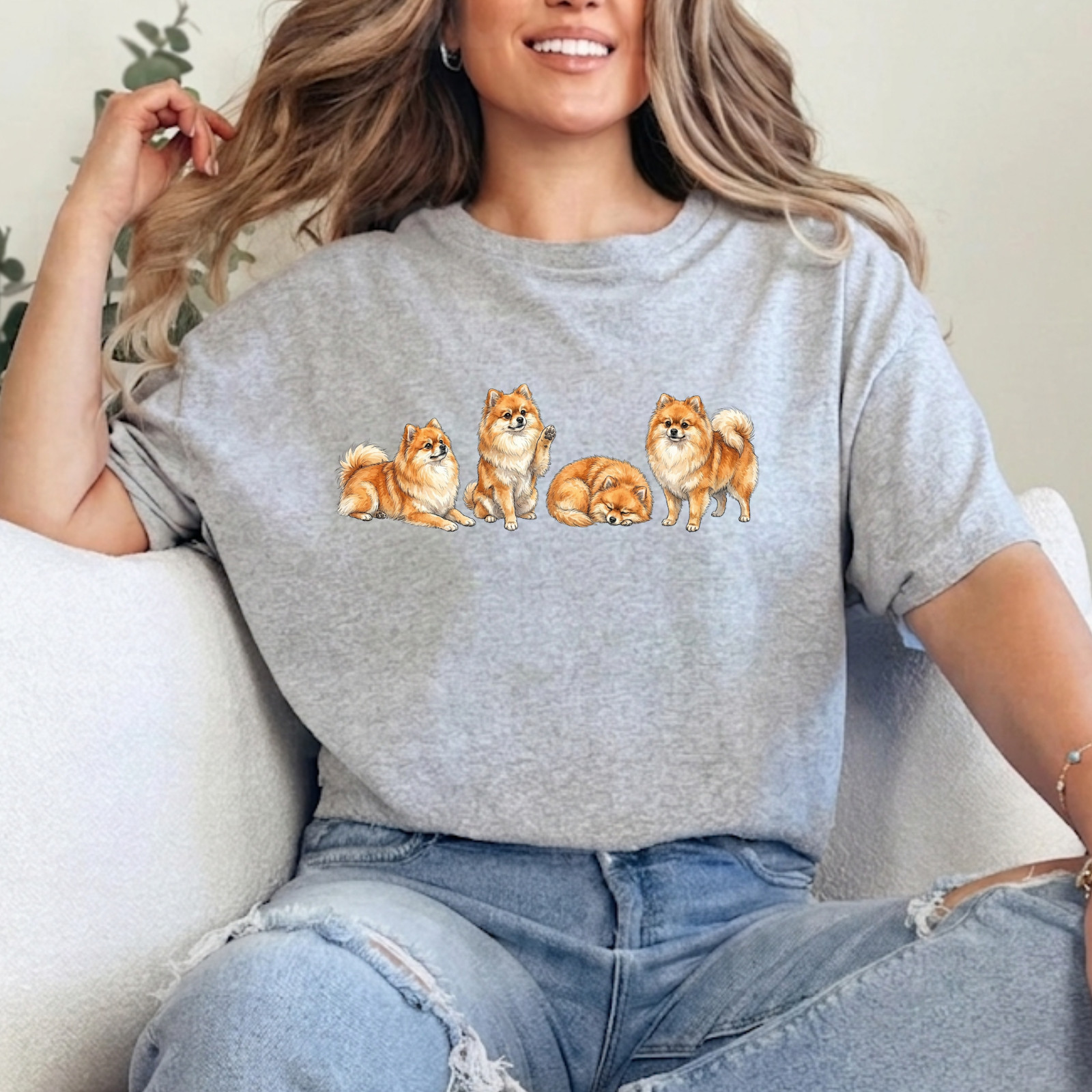 Pomeranian Dog Mom shirt Dog Mom Lover TShirt Gift
