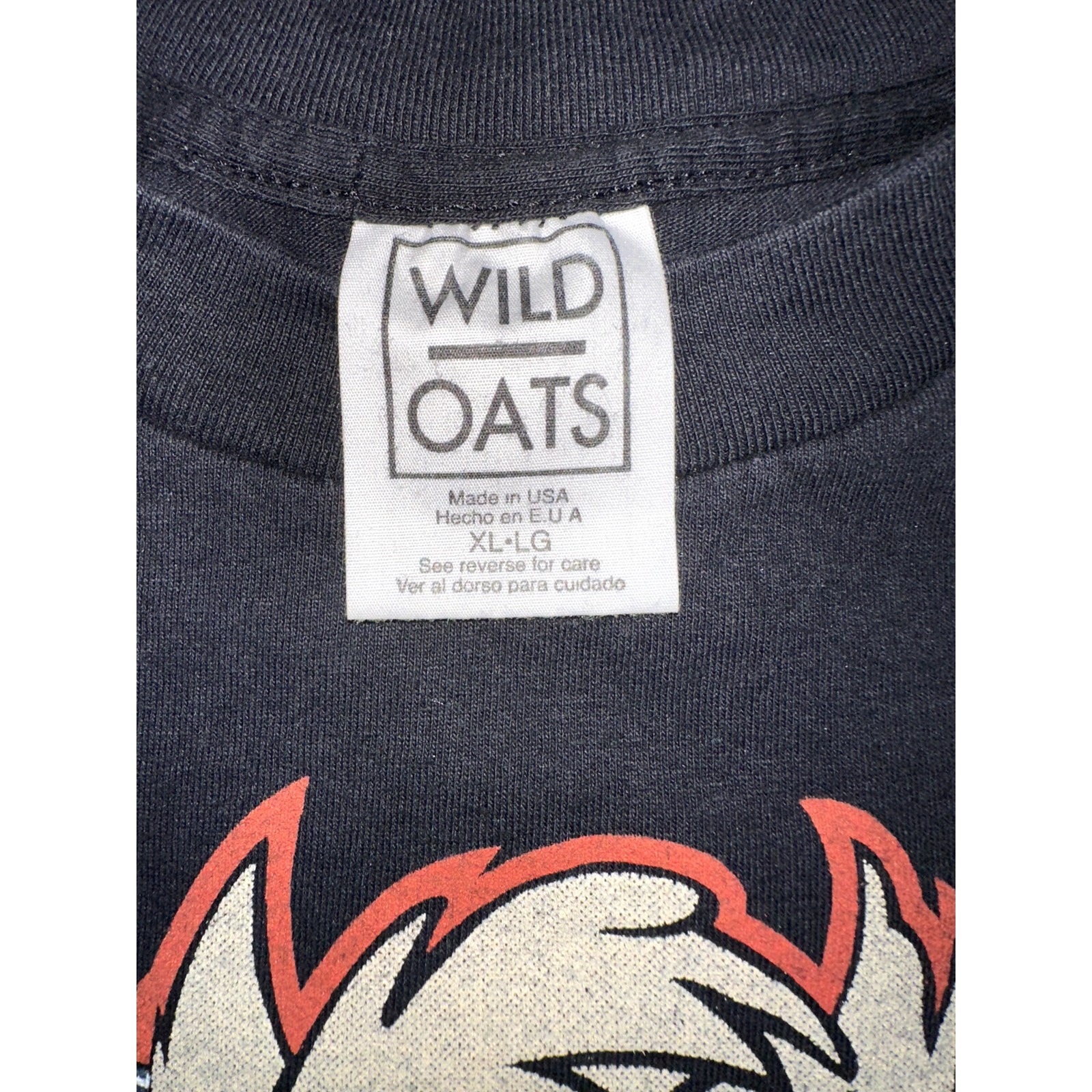 Harley Davidson Taz Looney Tunes T-shirt Reprint Wild Oats Single Stitch