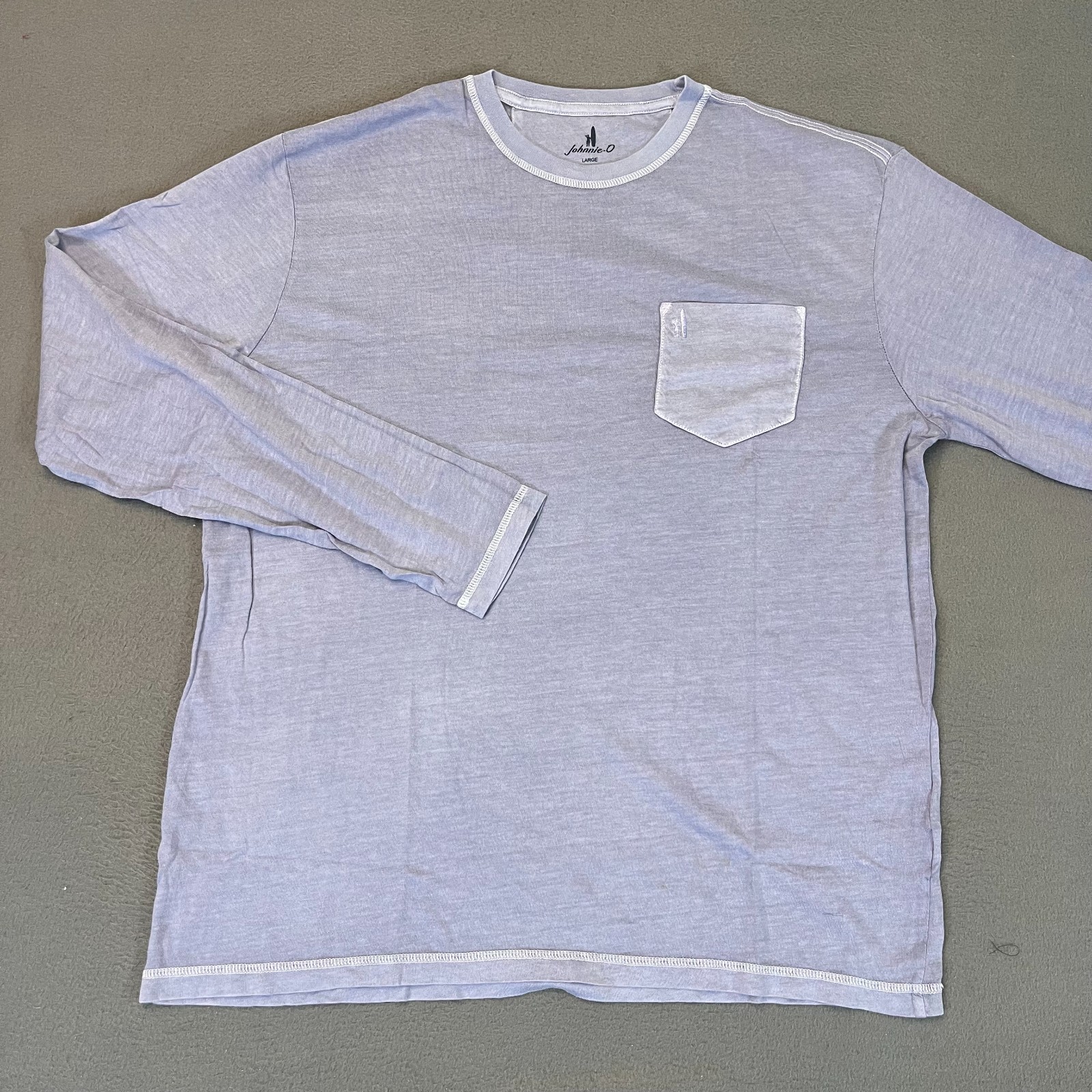 johnnie-O Brennan 2.0 Long Sleeve T-Shirt Navy Men’s S M L XL 2XL | Cotton Modal