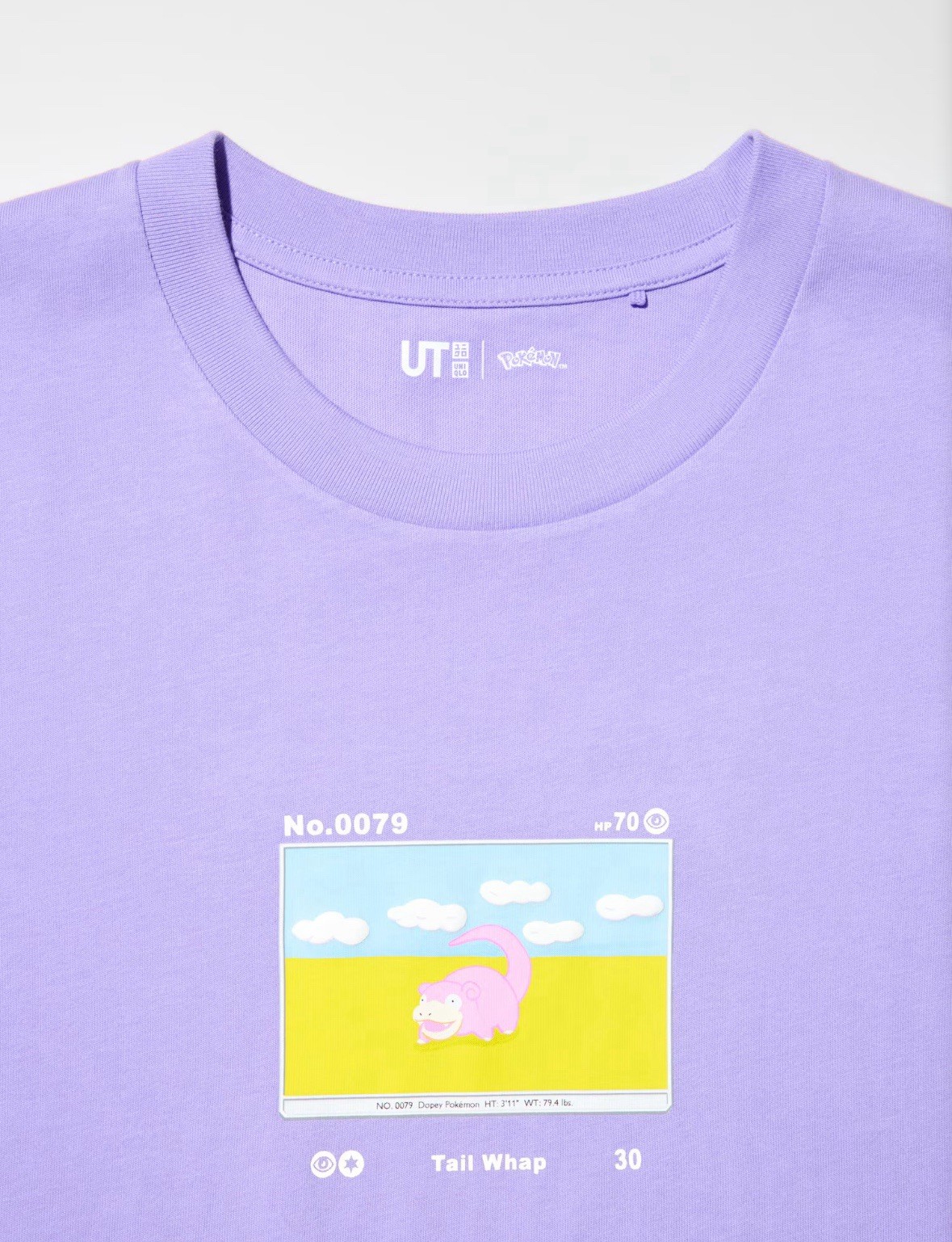 Uniqlo Pokemon T Shirt Slow poke Purple Japanese Japan card Slowpoke M Medium