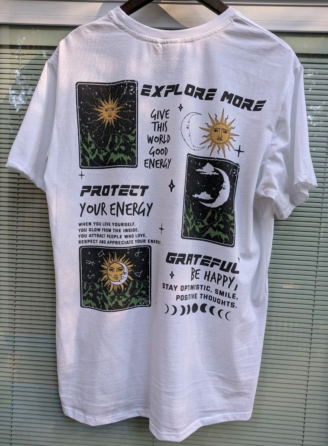 Men’s Recycled Threads Short Sleeve White T Shirt Size Large