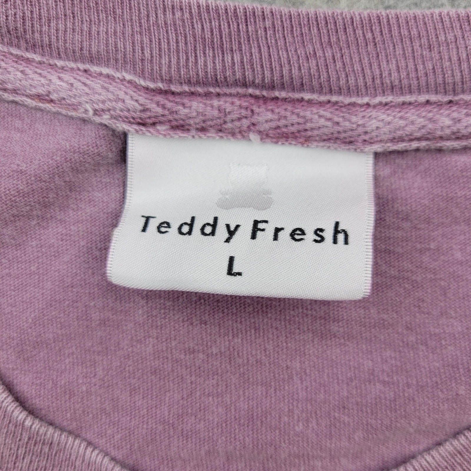 Teddy Fresh Shirt Mens Large Purple Long Sleeve Teddy Bear Graphic Tee 2020