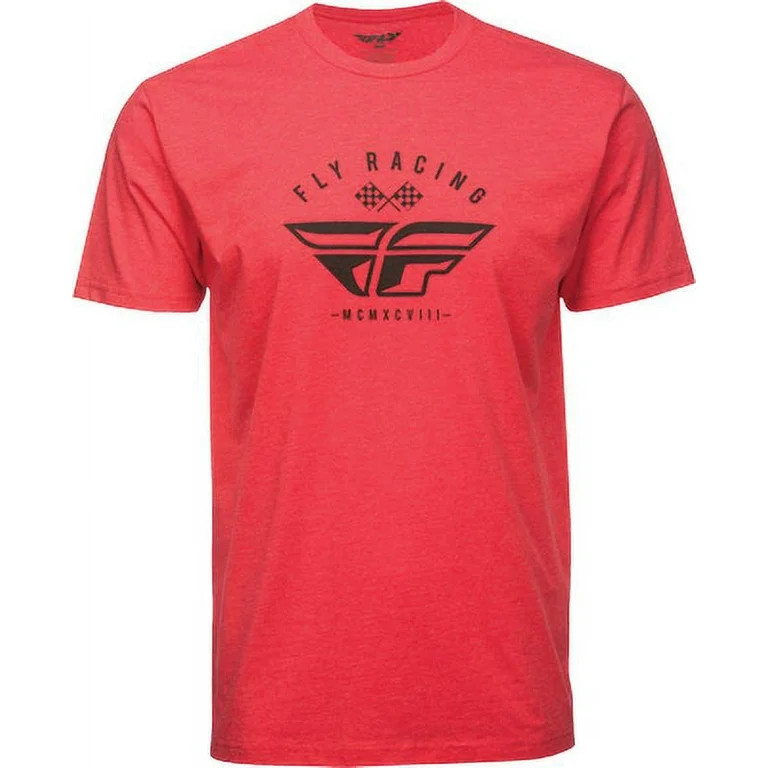 Fly Racing Patriarch Tee T-Shirt in Sage Cyan Red and Black Size Small and Large