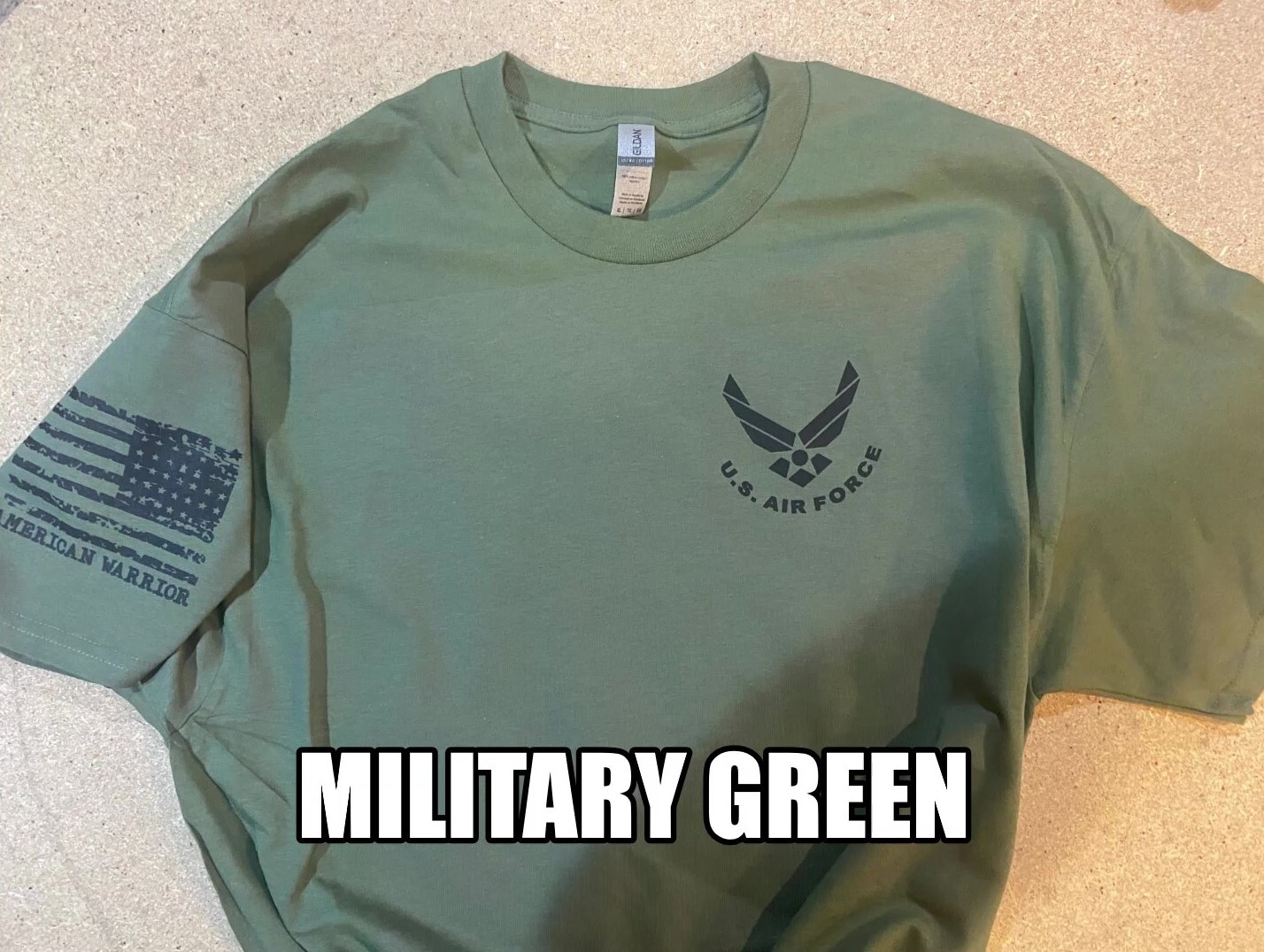 Air Force Military T-shirt With DD-214 Alumni USAF VIII 190G