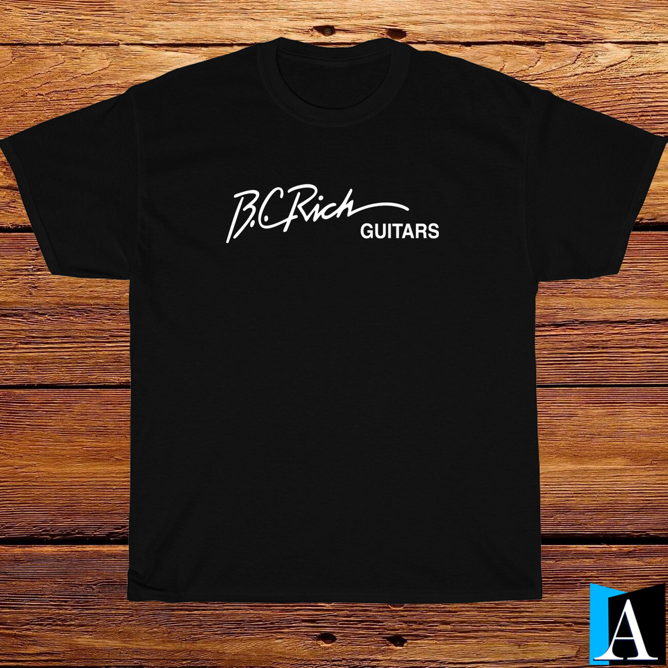 New Shirt BC RICH Guitars Music Logo T-Shirt Black/White/Grey/Navy Size S-5XL