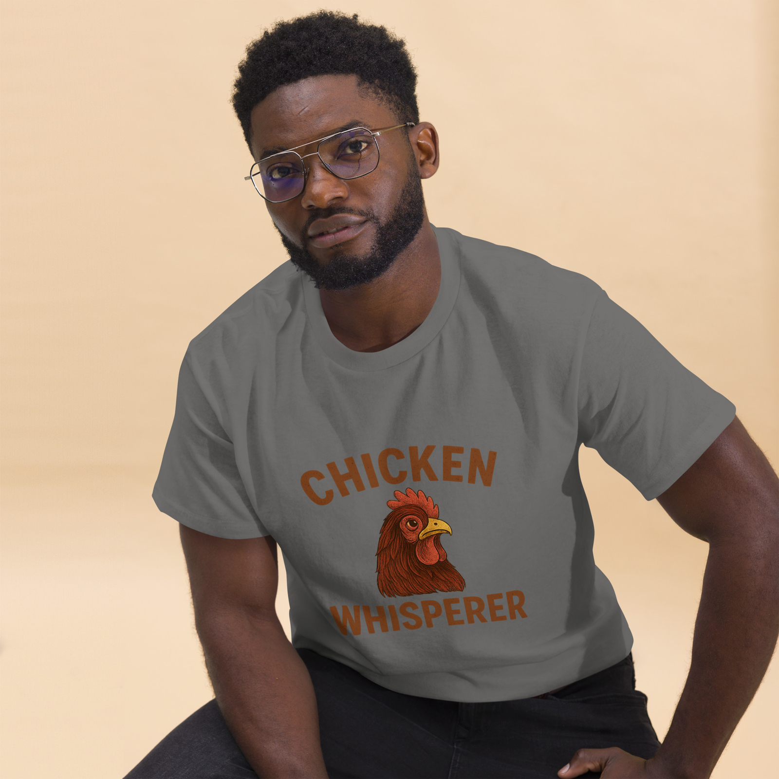 Chicken Whisperer T-Shirt – Funny Hen Tee – Farmyard Humour Collection