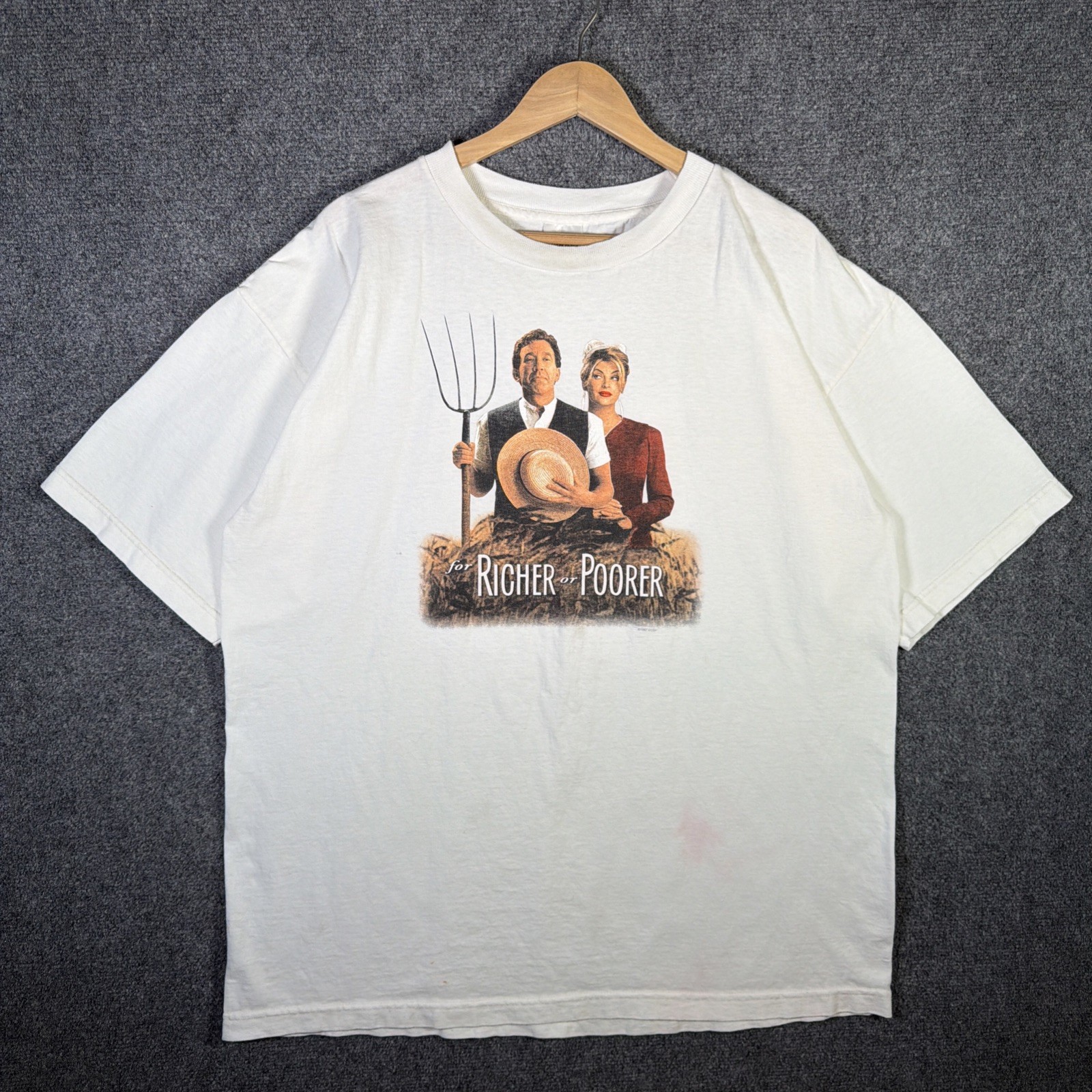 Vintage For Richer Or Poorer Shirt Mens XL White 90s Movie Promo 1997 Rare USA