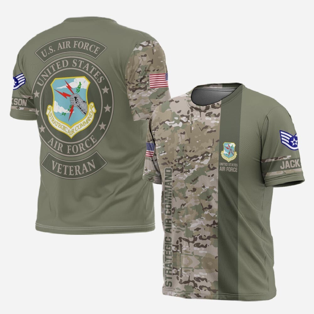 Customized U.S. Air Force Command Military All Over Printed 3D shirt S-5XL