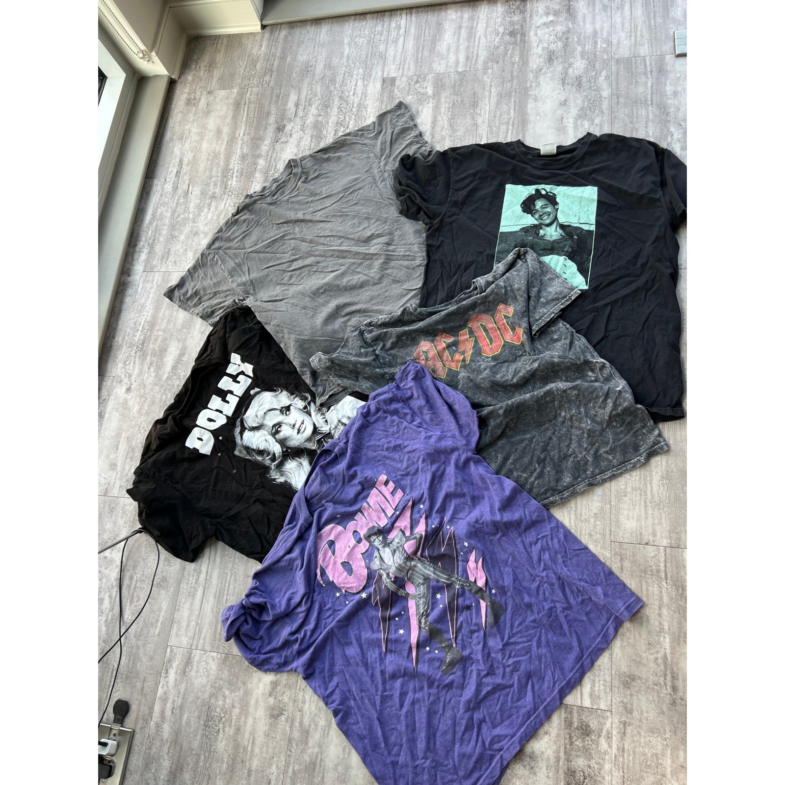 Bulk Lot 25 Graphic Band Tees Nirvana Led Zeppelin Rolling Stones Rap Rock